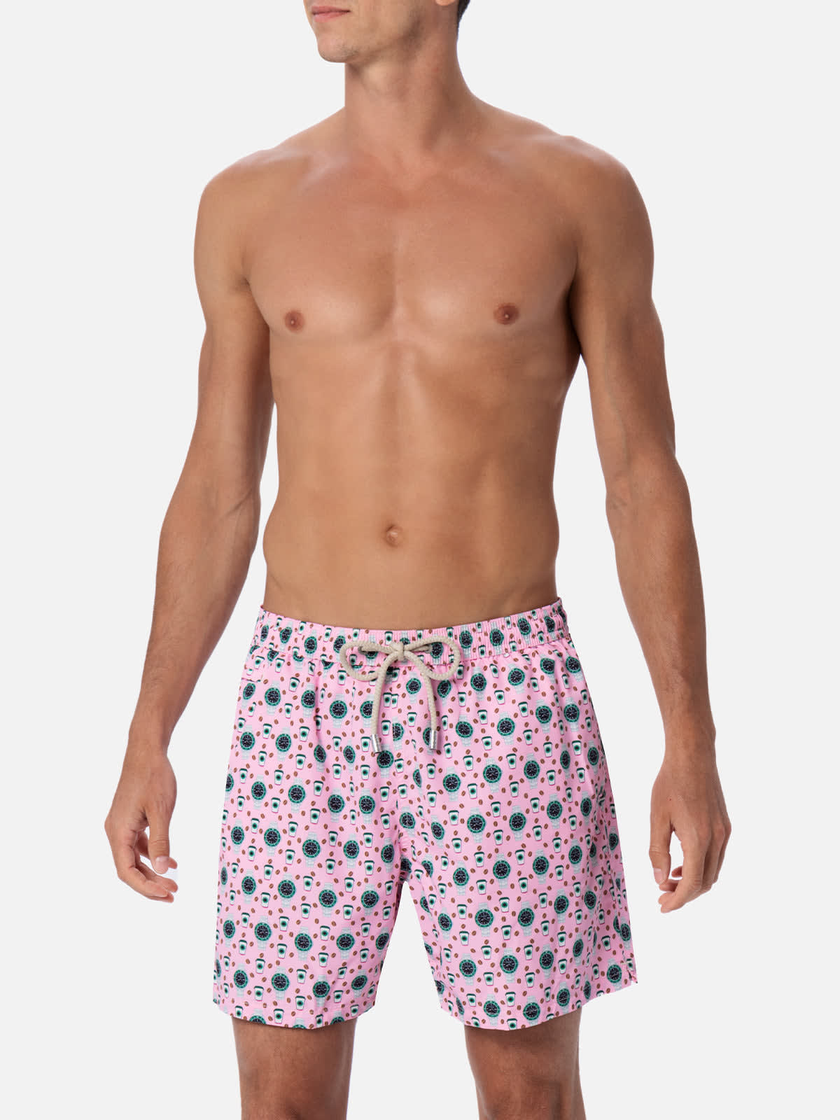 Mc2 Saint Barth Swim Trunk In Pink