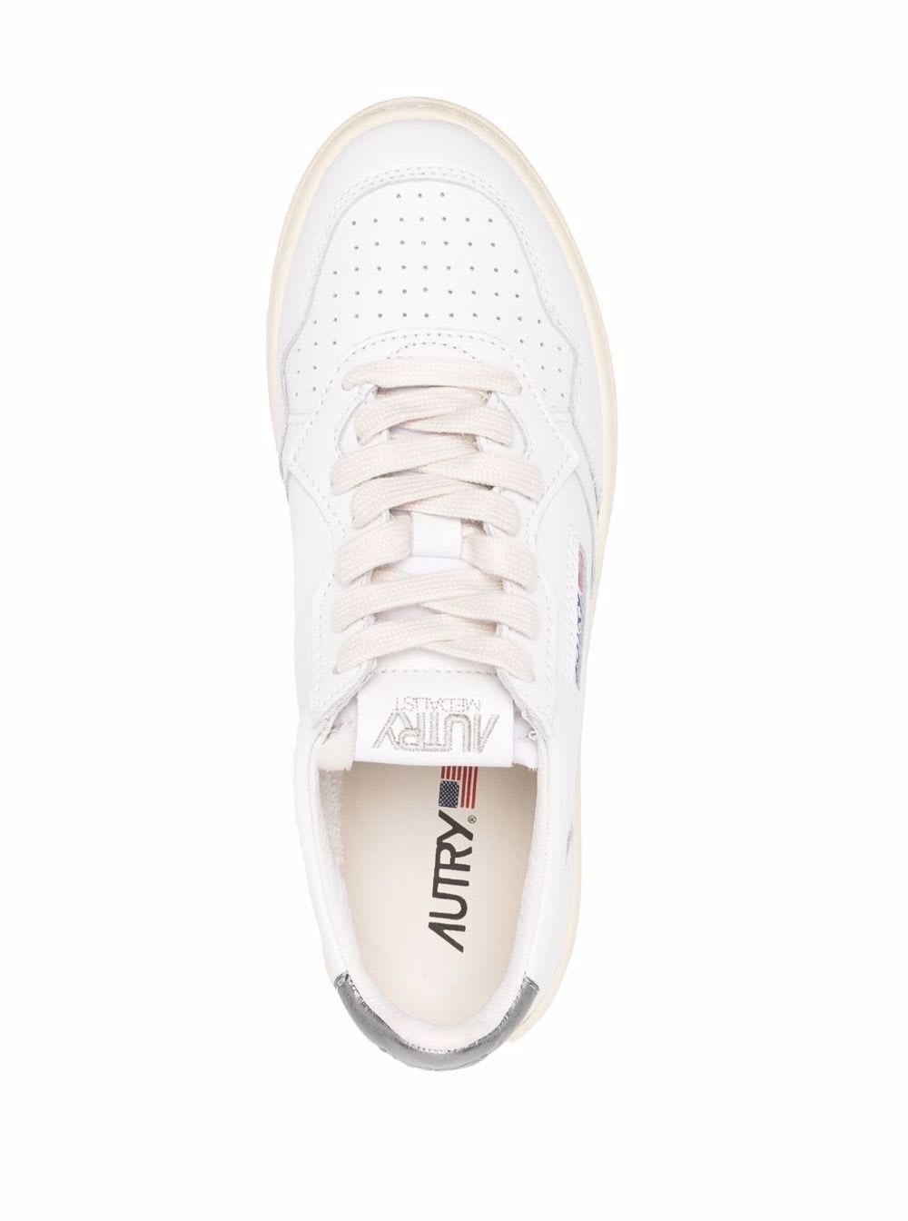 Autry Classic Low-top Sneakers With Logo Patches In Multi