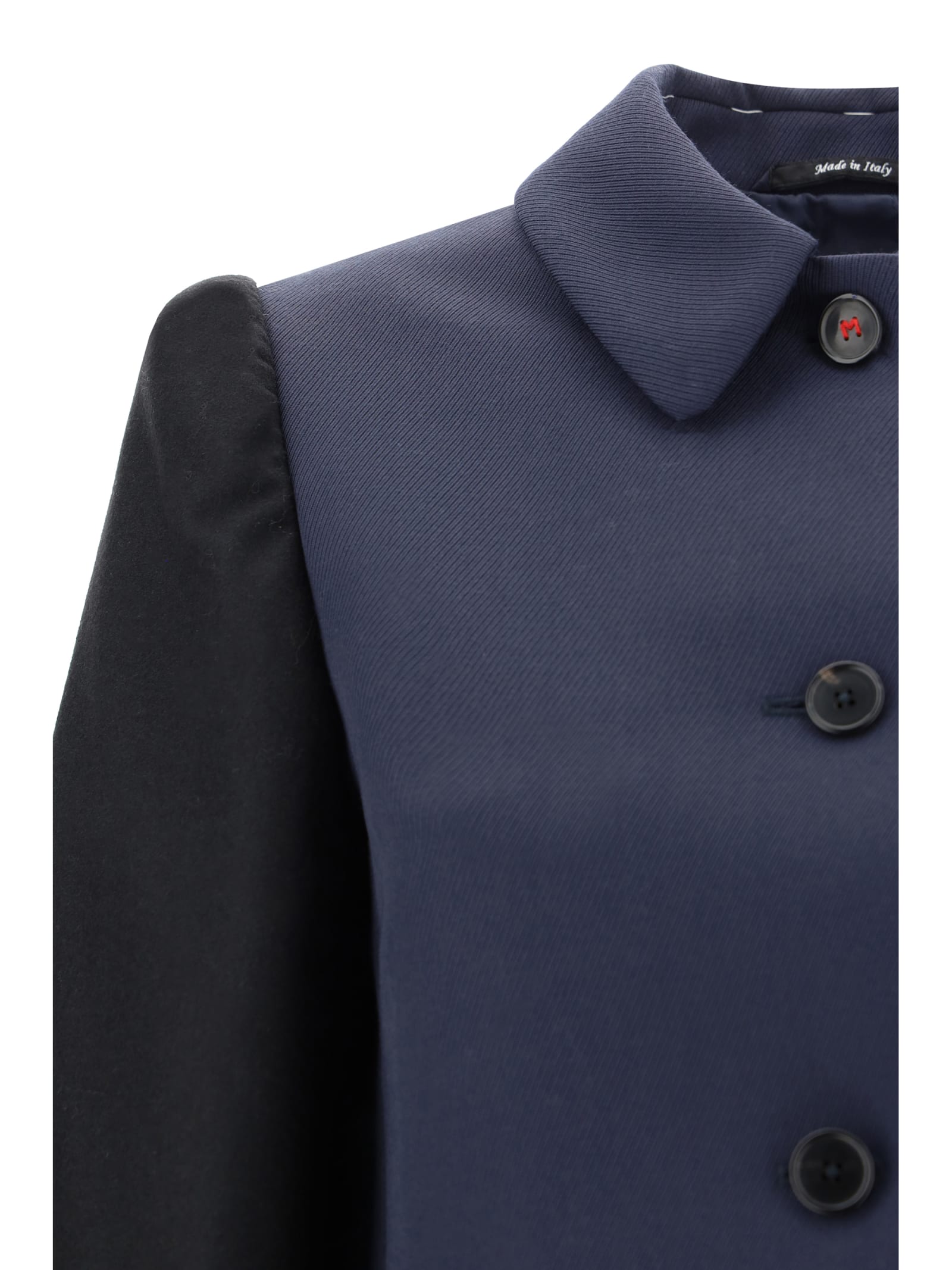 Shop Maison Margiela Jacket In Navy Blue