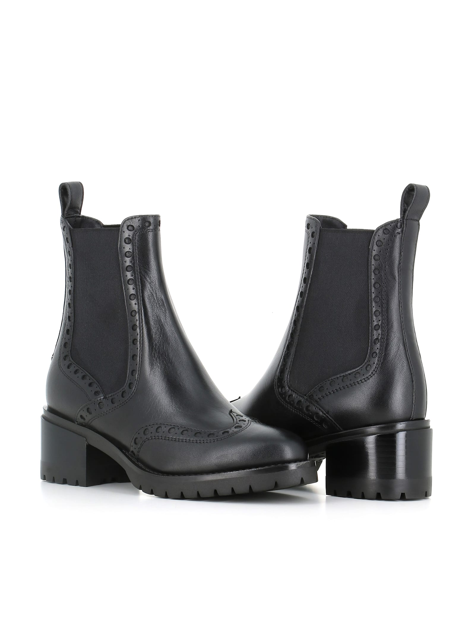 Shop Santoni Chelsea In Black