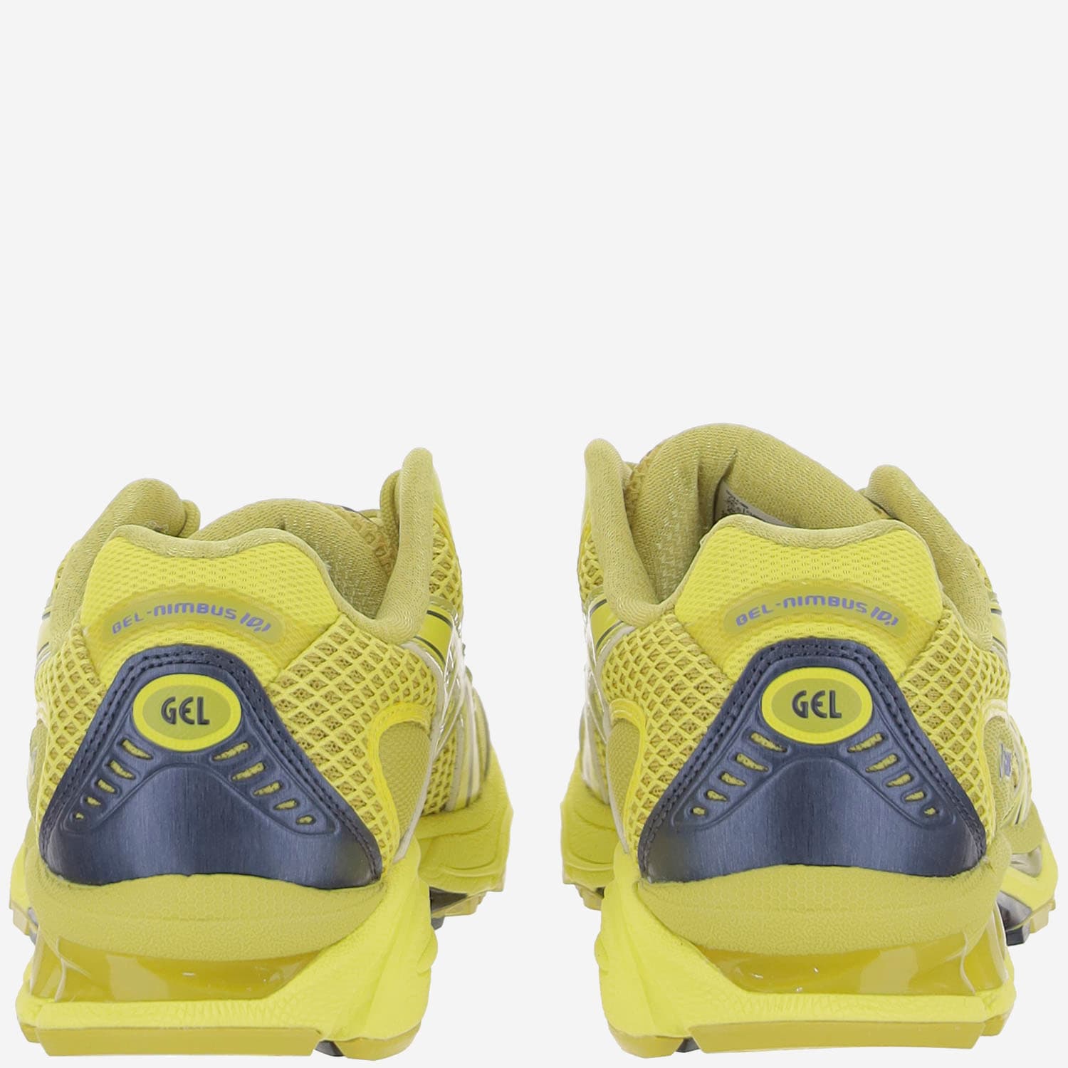 Asics Mesh Rubber Sole Sneakers With Branded Heel