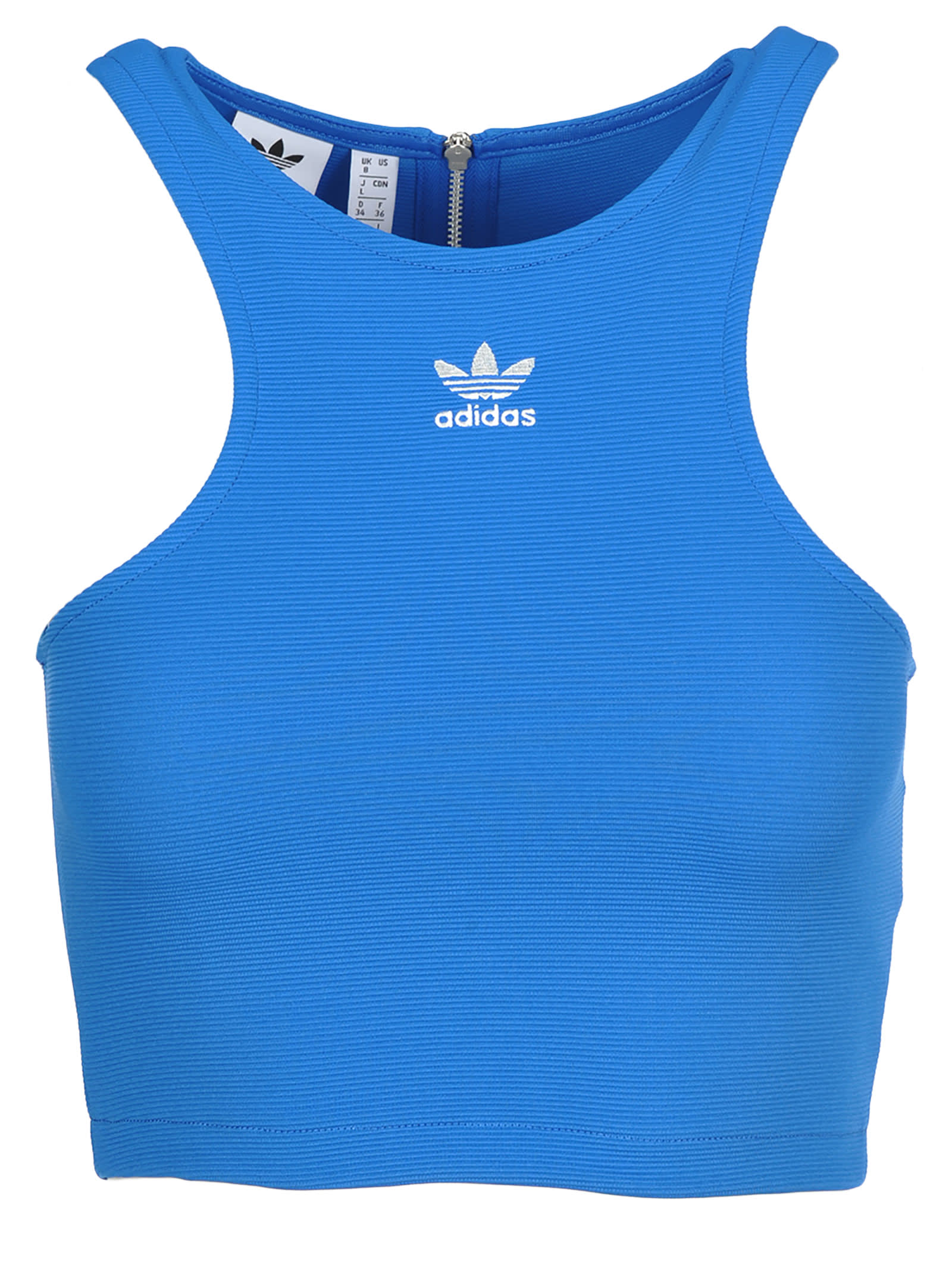 adidas blue crop top