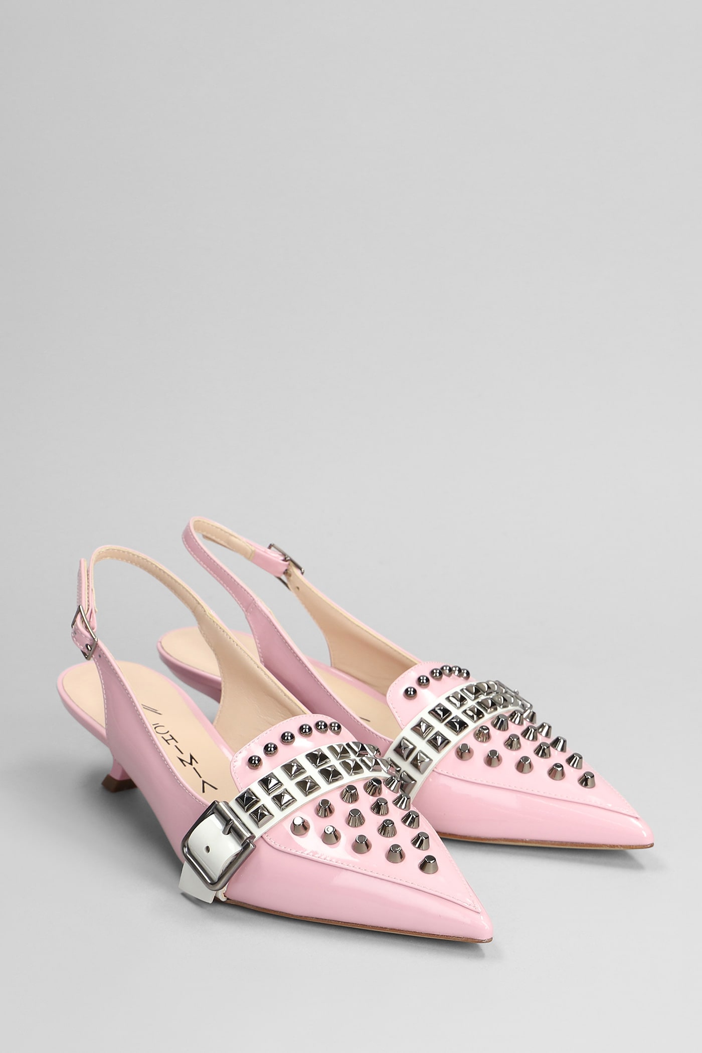 Shop Alchimia Pumps In Rose-pink Patent Leather
