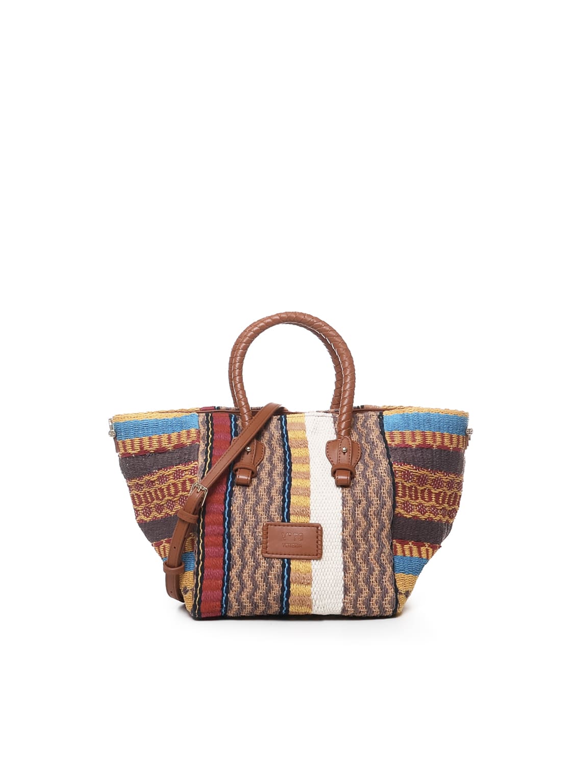 V73 Parrot Bag In Canvas In Multicolour