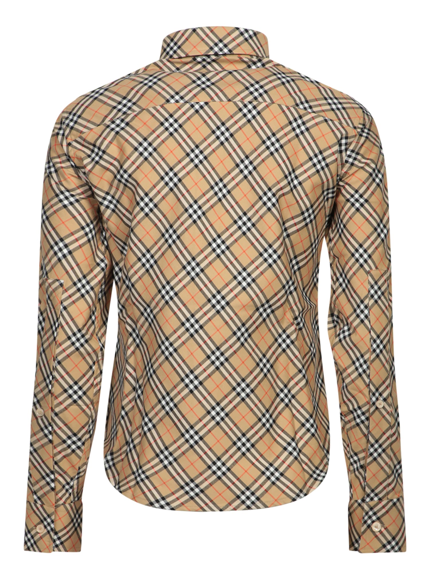 Shop Burberry Beige Check Shirt