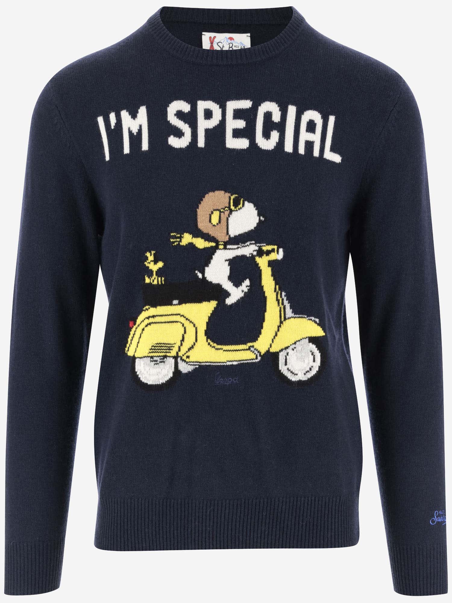 Shop Mc2 Saint Barth Im Special Sweater Sweater In Blu