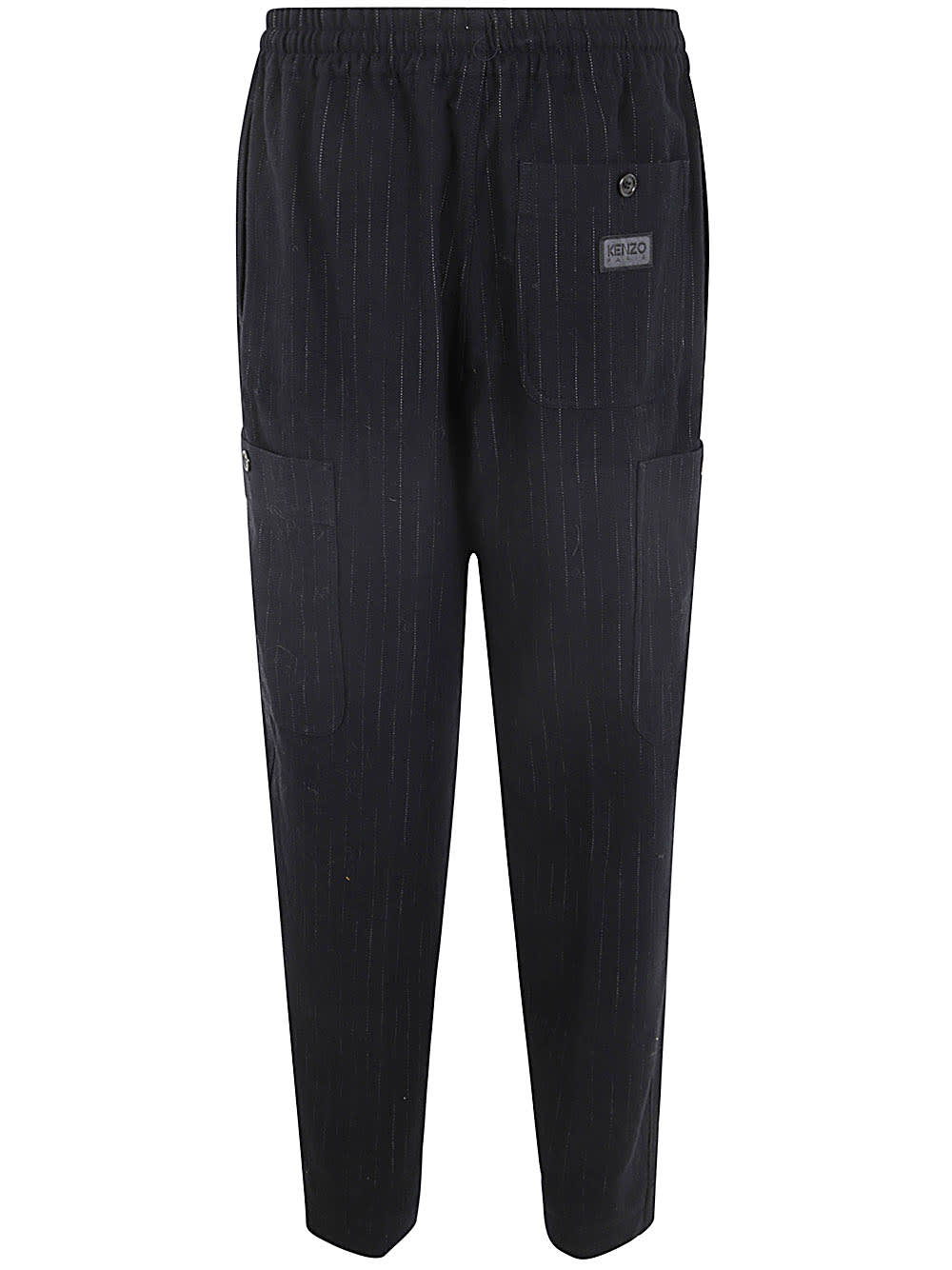 Shop Kenzo Jongging Trousers In Black