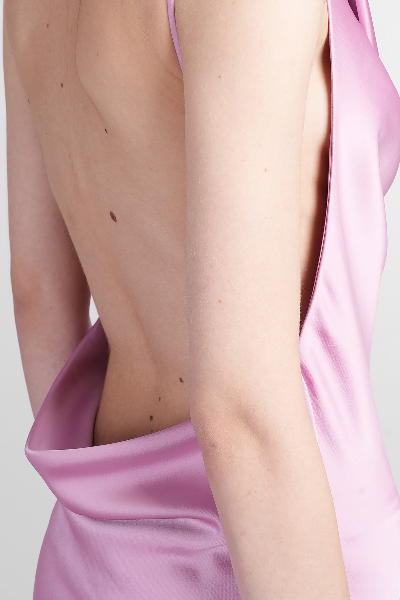 The Andamane Vera Maxi In Rose-pink Polyester In Rose-pink