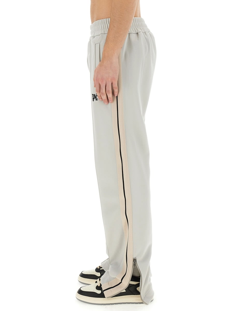 Shop Palm Angels Jogging Pants In Grey