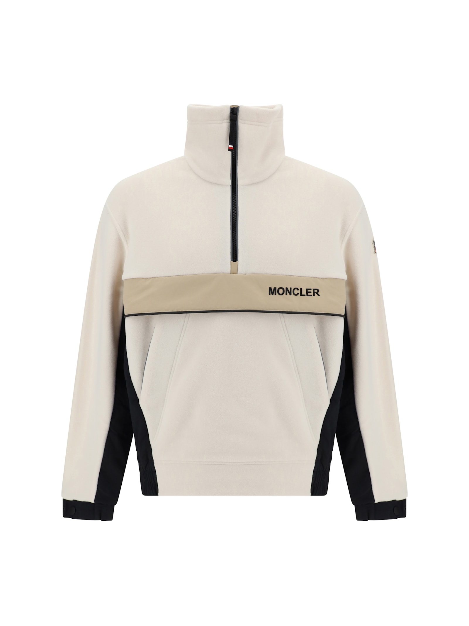 Shop Moncler Sweatshirt In White