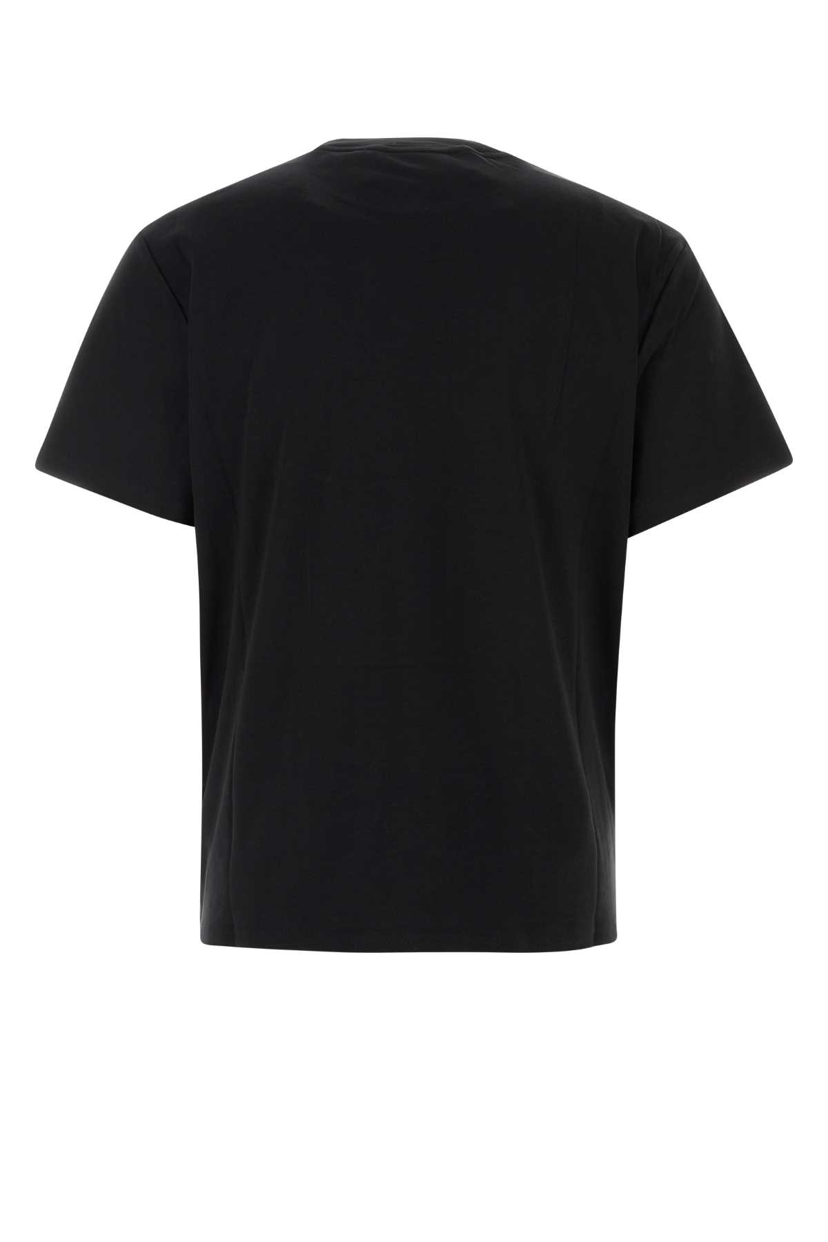 Shop Gcds Black Cotton T-shirt In 02