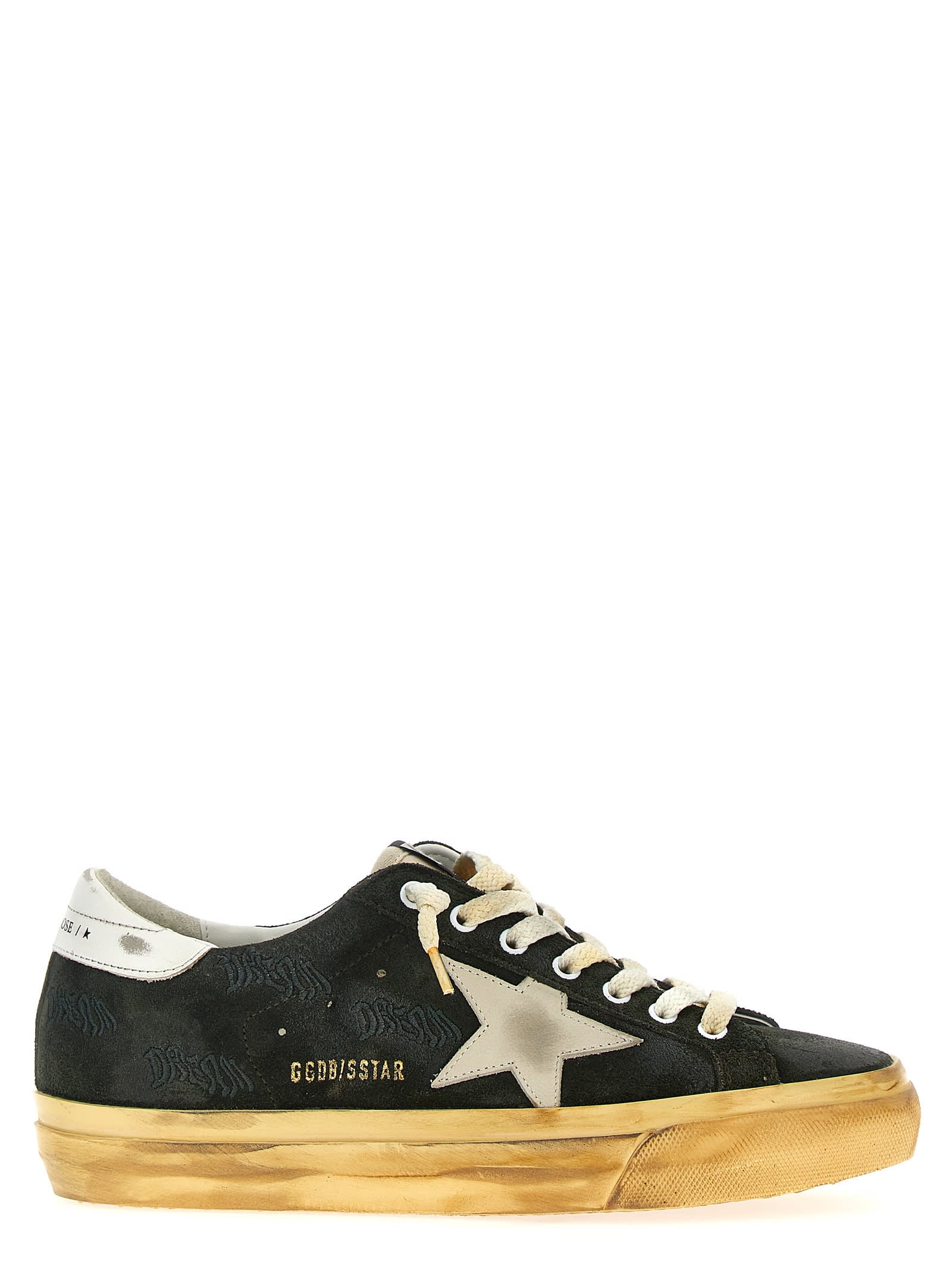 Shop Golden Goose Superstar Sneakers In Green