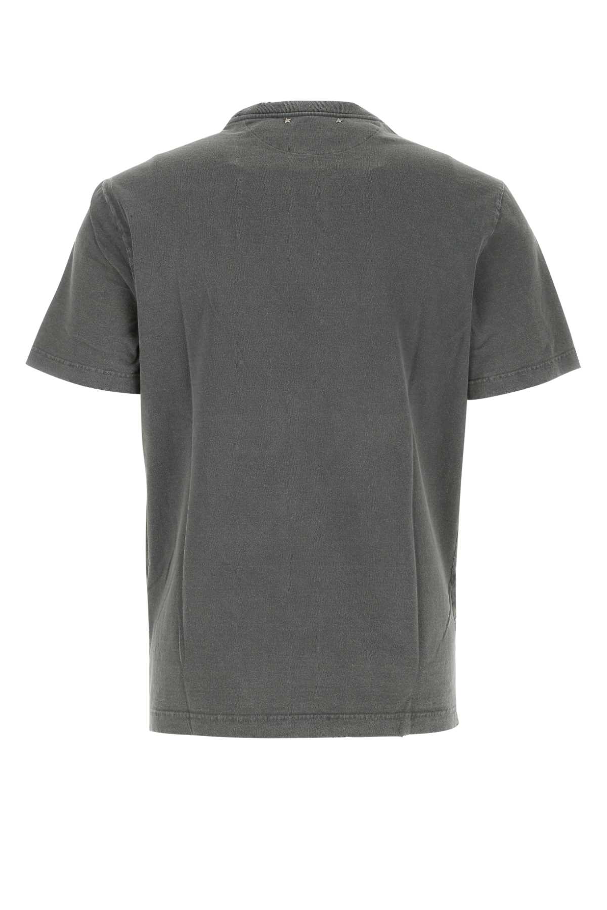 Golden Goose Dark Grey Cotton T-shirt In 60318