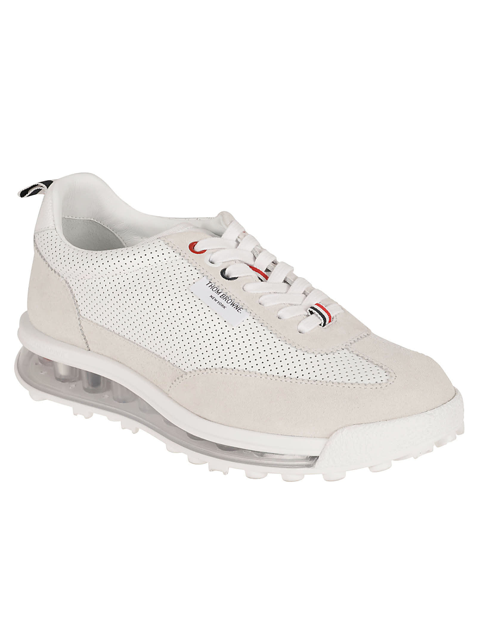 Thom Browne Runner Lace Loops Sneakers In Neutral