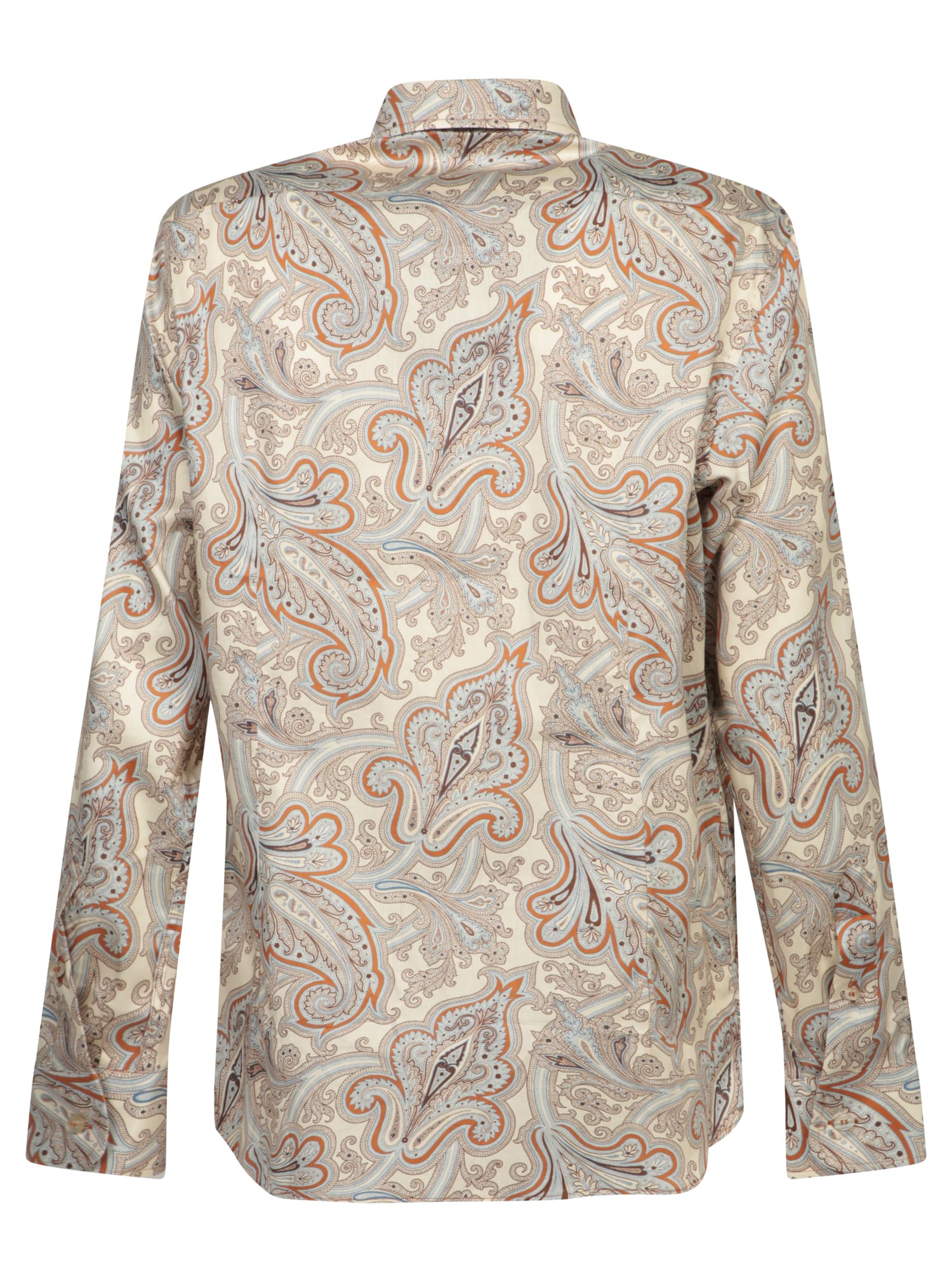 Shop Etro Beige Paisley Shirt