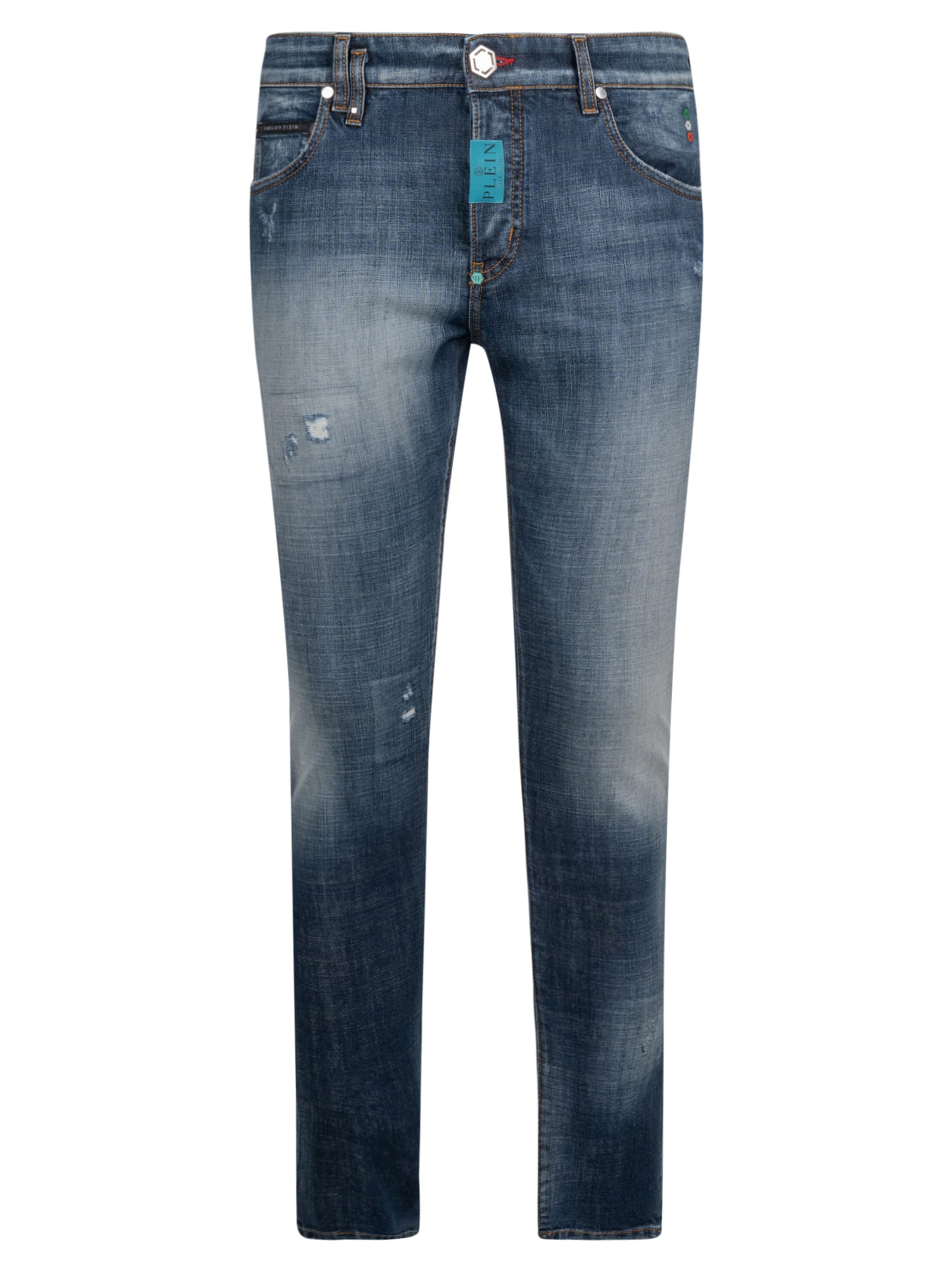 Philipp Plein Distressed Detail Jeans