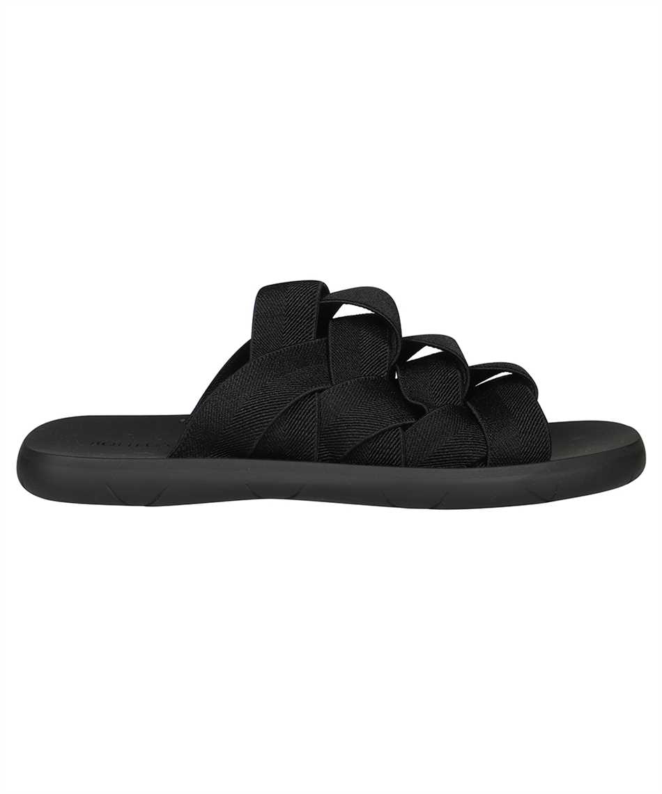 Bottega Veneta Elasticated Intrecciato Sandals In Black