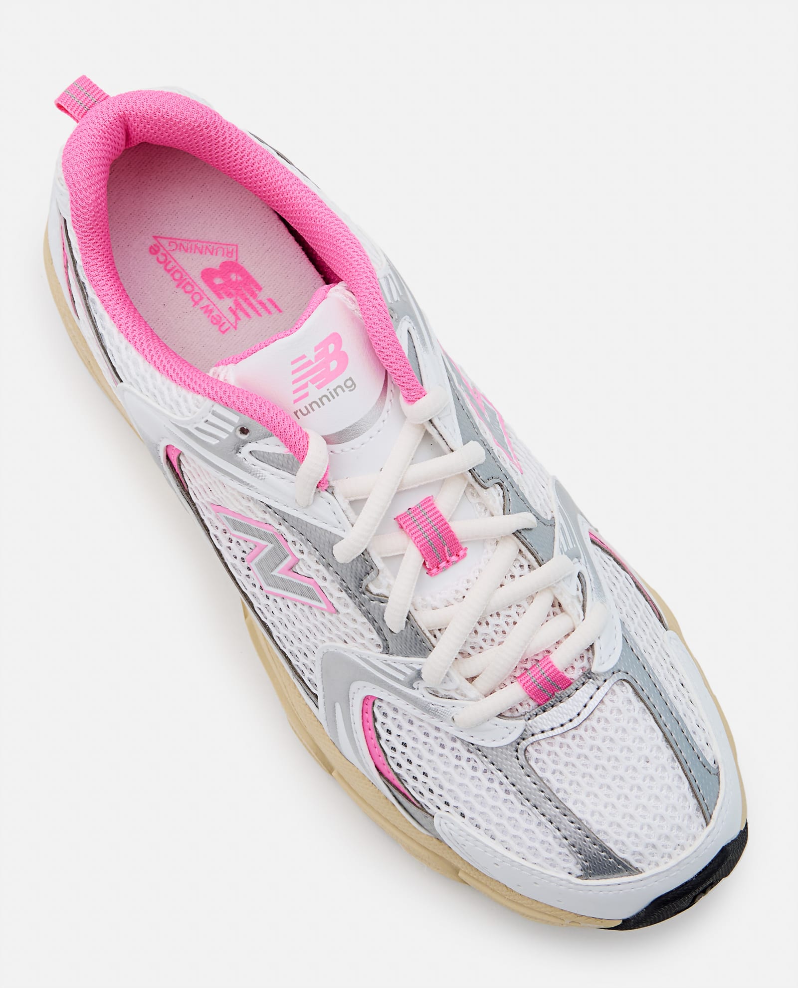 Shop New Balance Mr530ed Sneakers In White Pink
