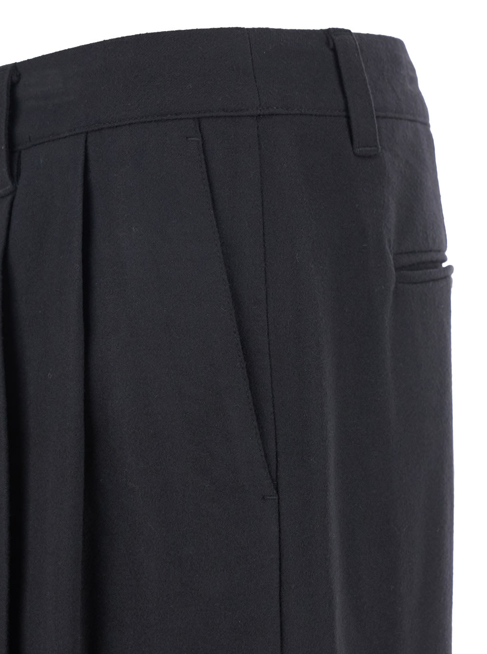 Dunst Pleated-front Trousers In Black