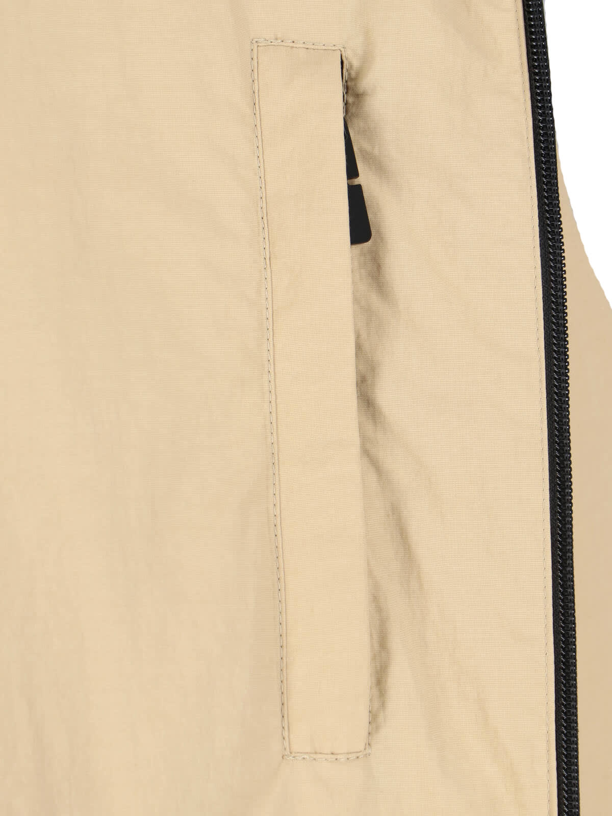 Burberry Relaxed Fit Hooded Jacket With Embroidered Detail In Cracker