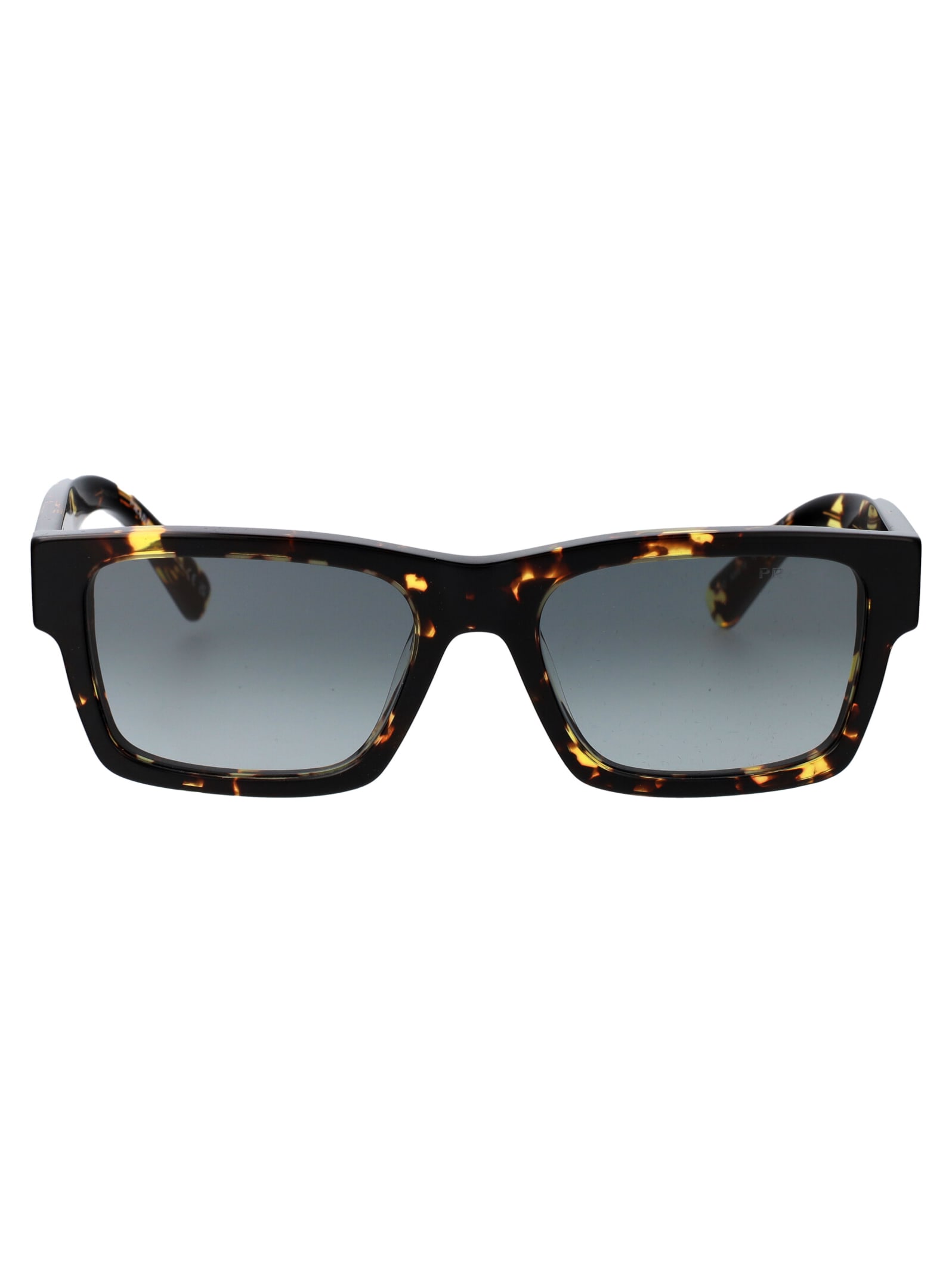 Shop Prada 0pr 25zs Sunglasses In 16r30f Black Malt Tortoise