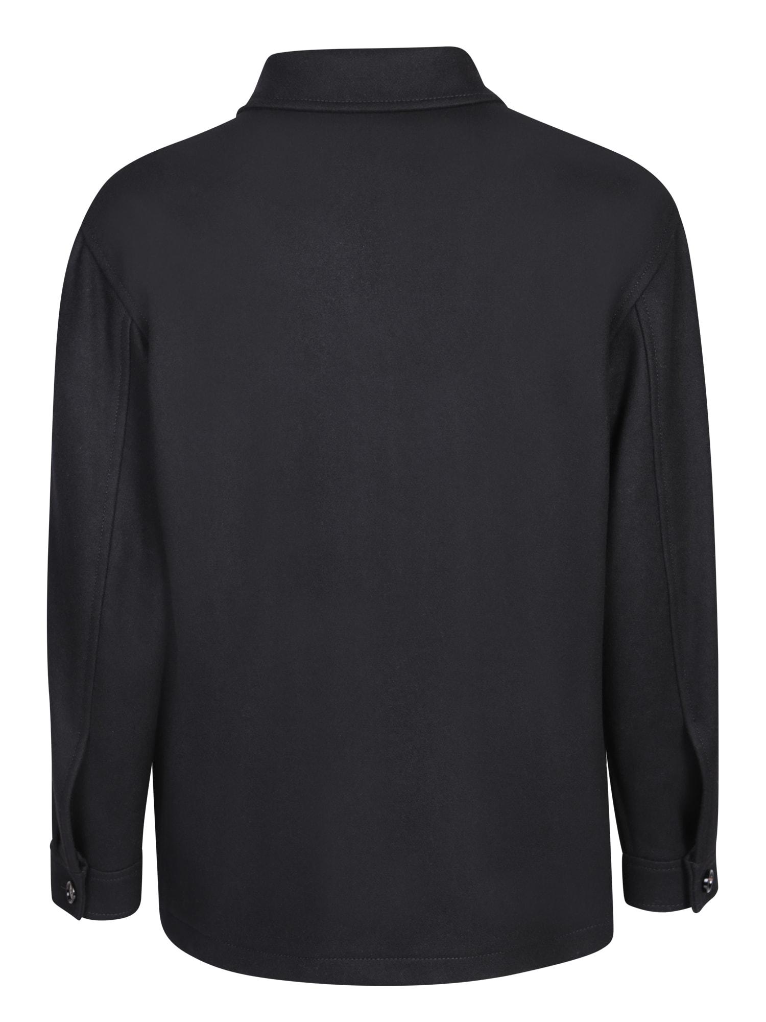 Shop Tagliatore Multi-pockets Black Jacket