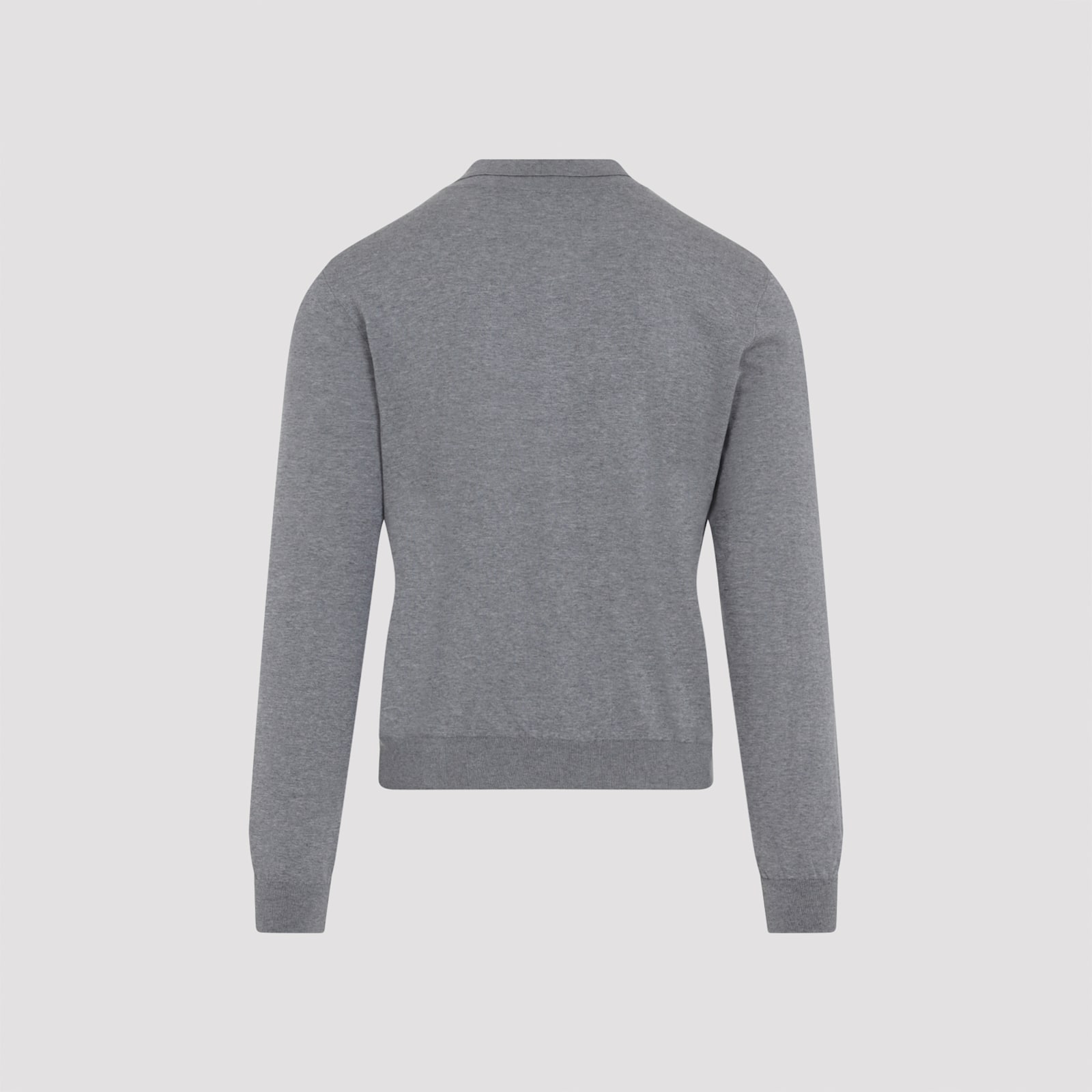 Celine Collared Sweater With Ribbed Cuffs