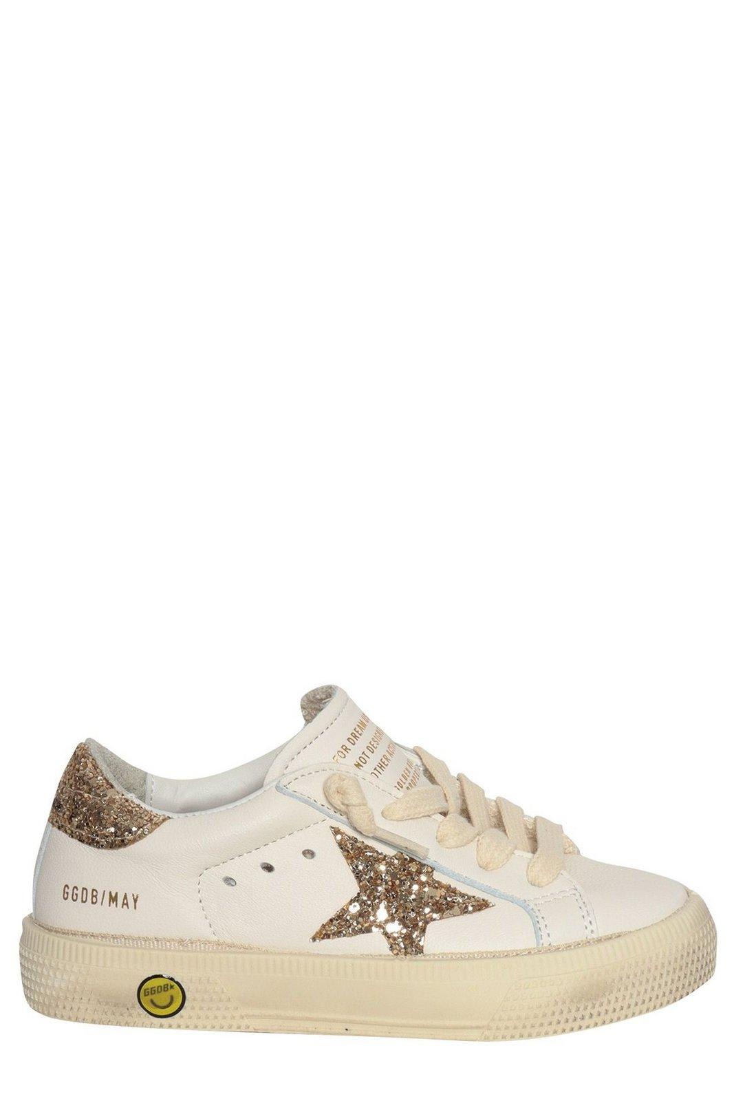 Golden Goose May Star Distressed Low-top Sneakers