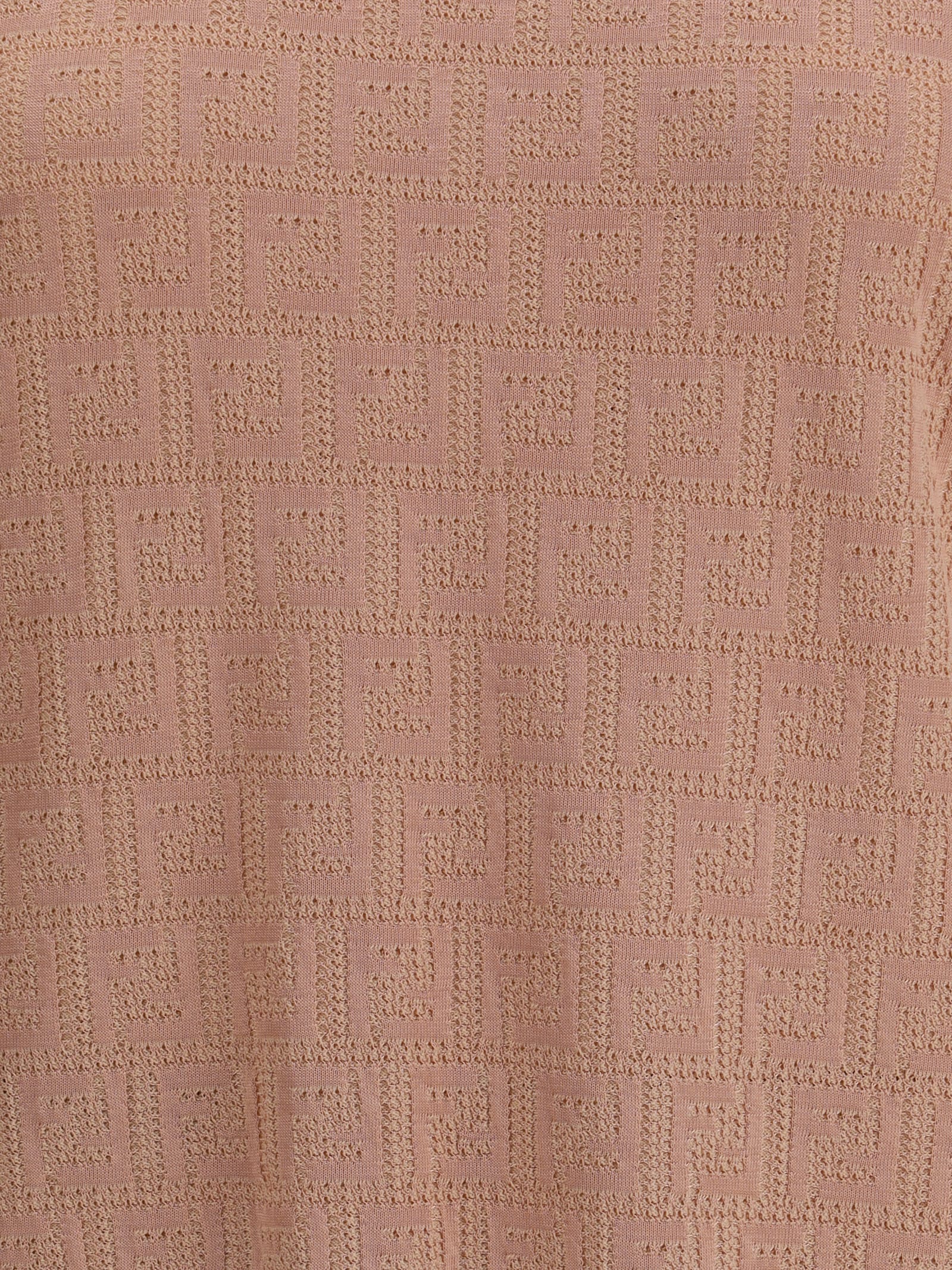 Fendi Ff Cotton And Viscose Sweater