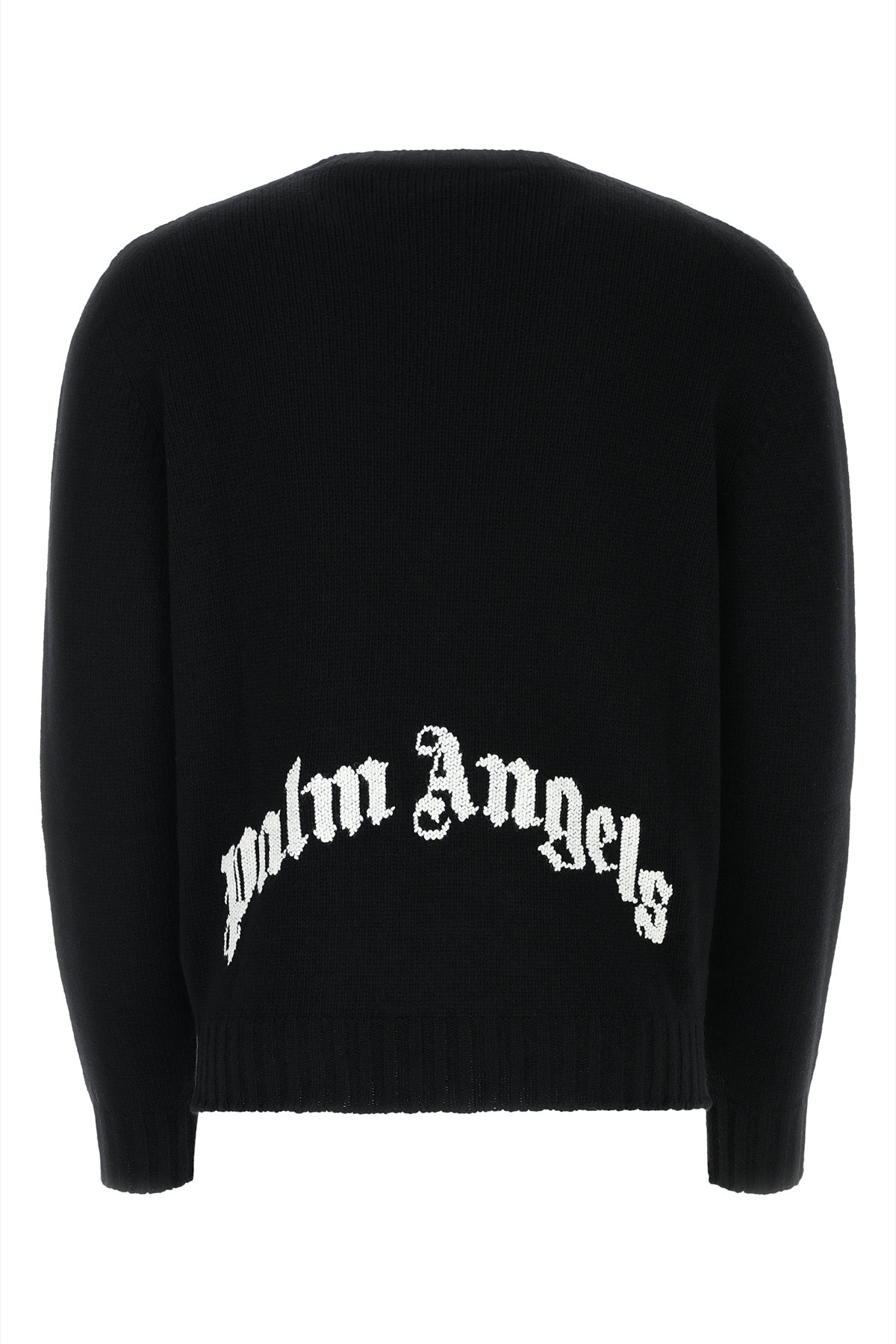 Shop Palm Angels Maglia In Black&white