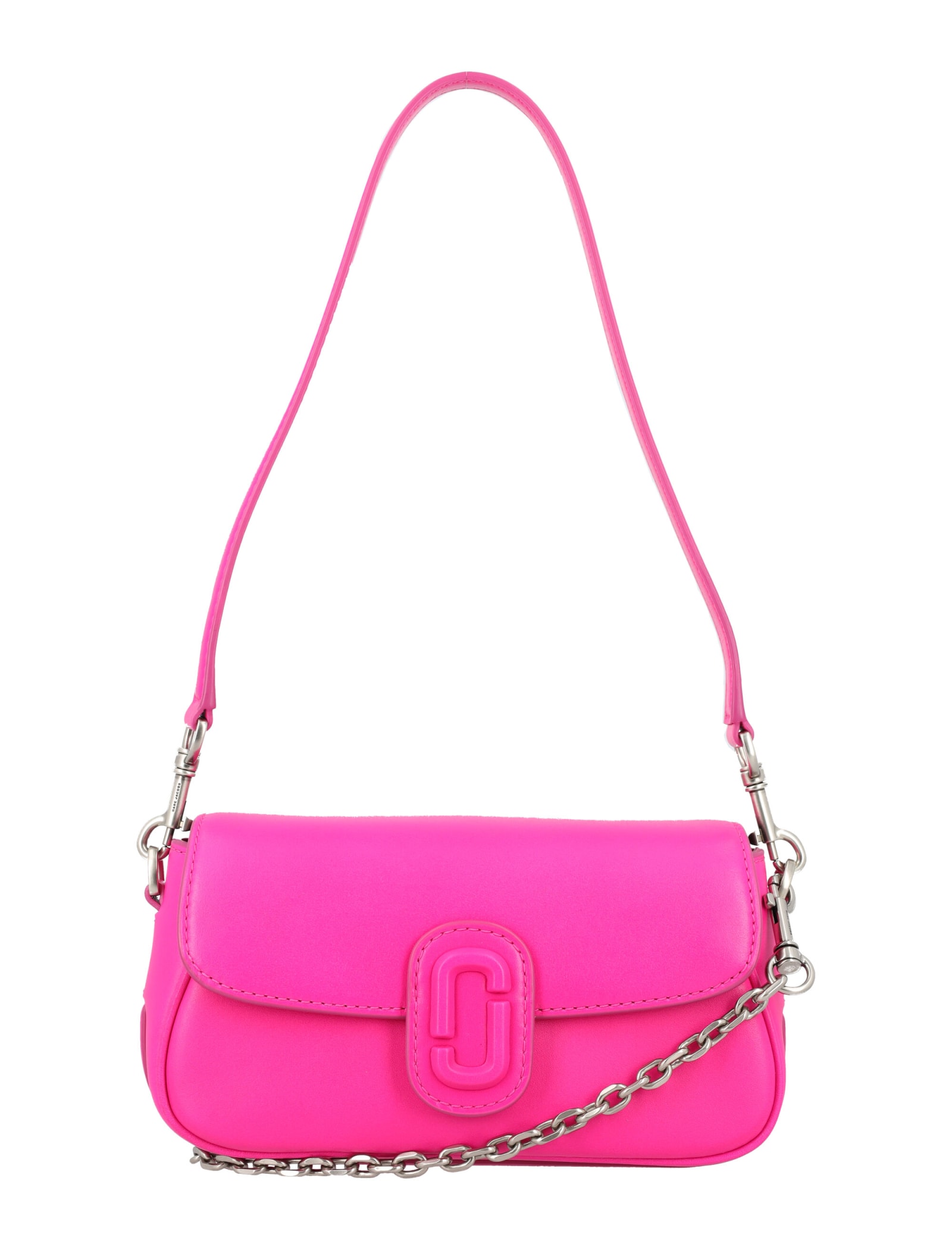 Shop Marc Jacobs The Clover Shoulder Bag In Hot Pink