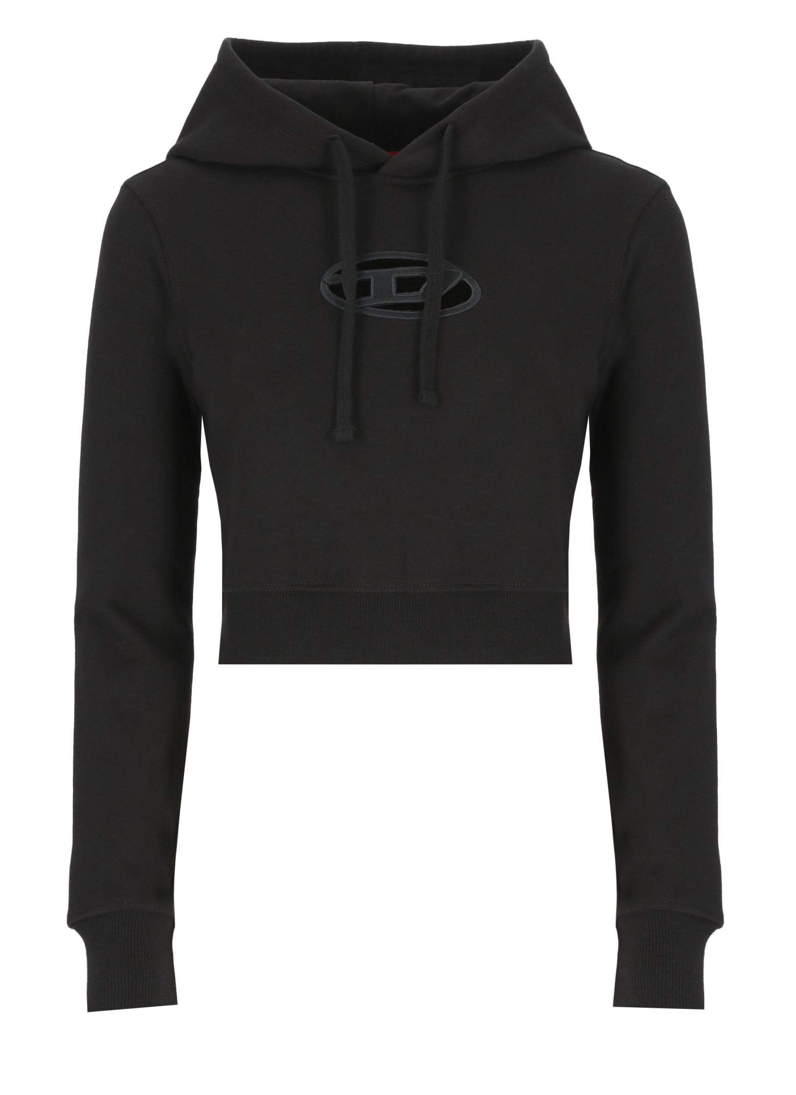 Shop Diesel Hoodie With Logo In Black