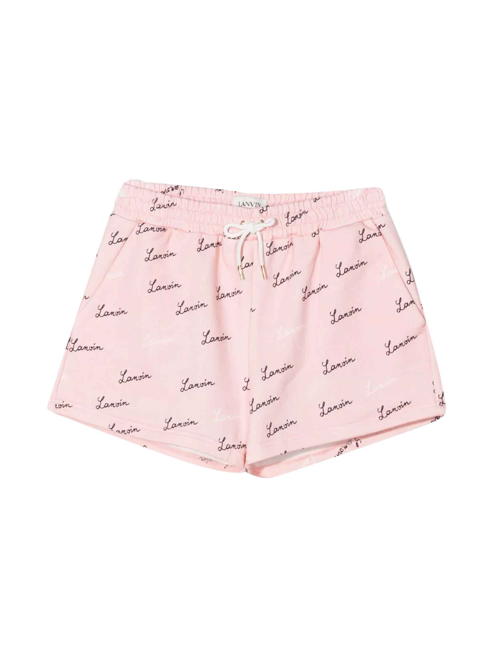 Lanvin Pink Teen Girl Bermuda Shorts