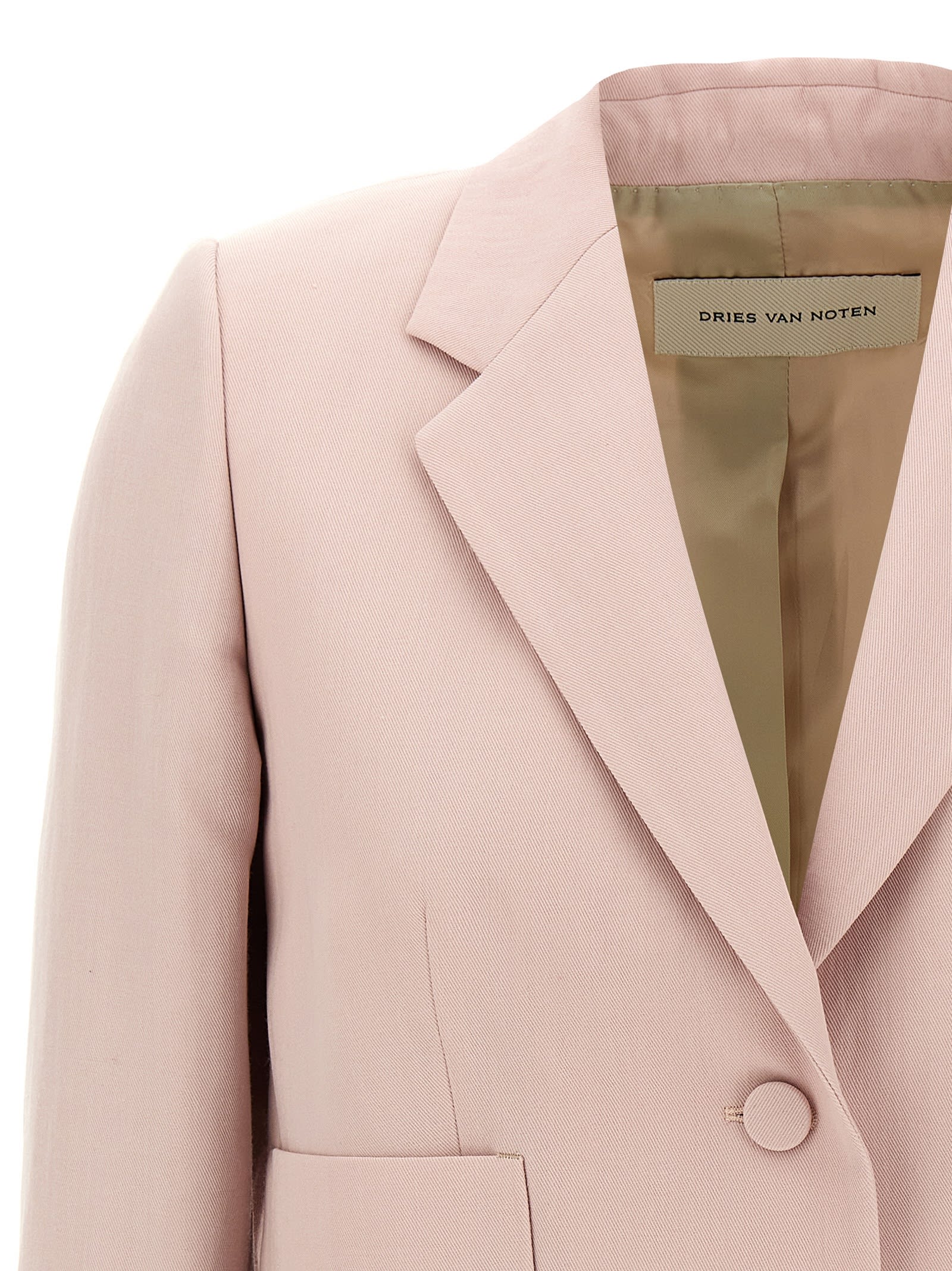 Dries Van Noten Pink Bamis Blazer In Pink