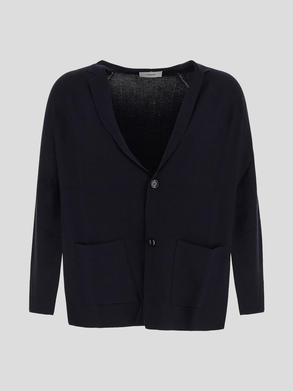 Lardini Single-breasted Logo Detailed Jacket