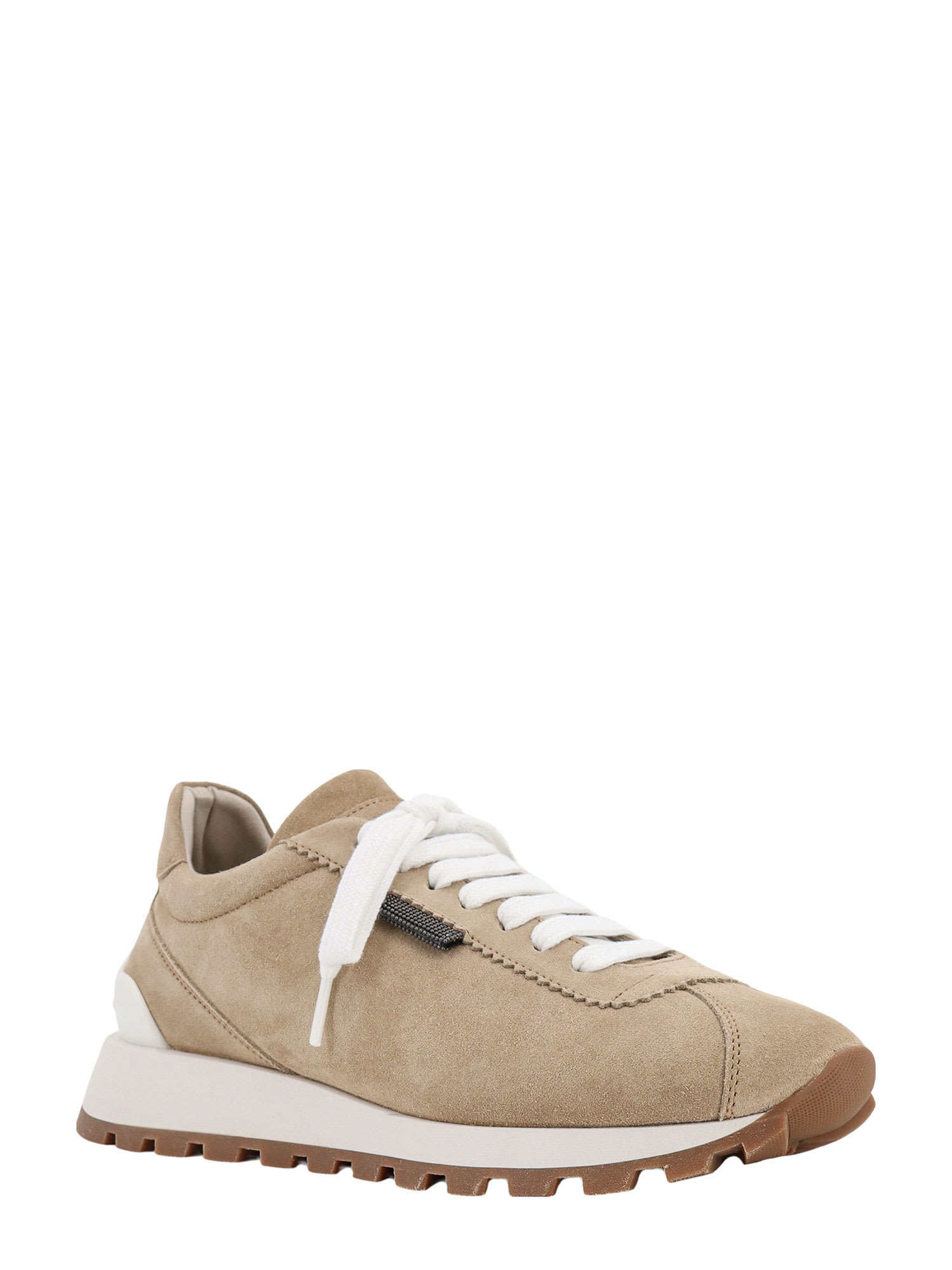 Shop Brunello Cucinelli Sneakers In Beige