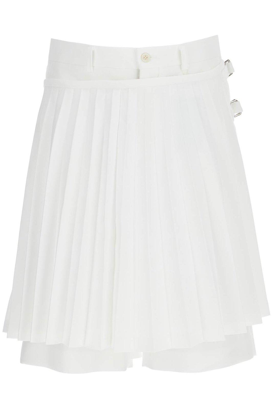 Asymmetric Pleated Skorts