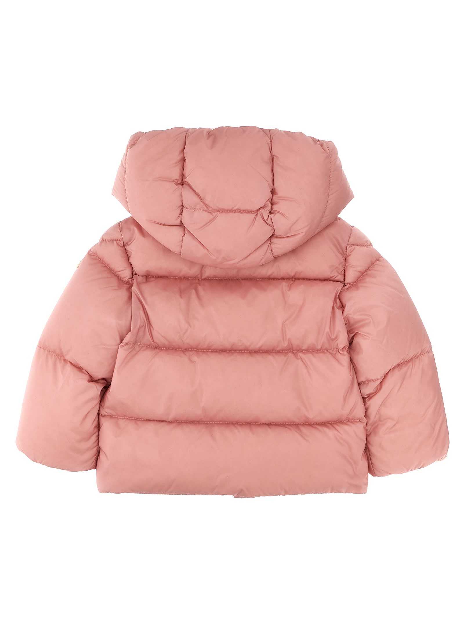 Shop Moncler Abbaye Down Jacket In Pink