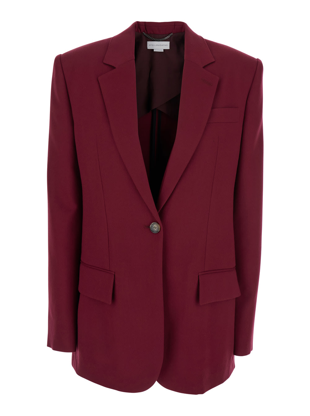 Blazer In Bordeaux Viscose