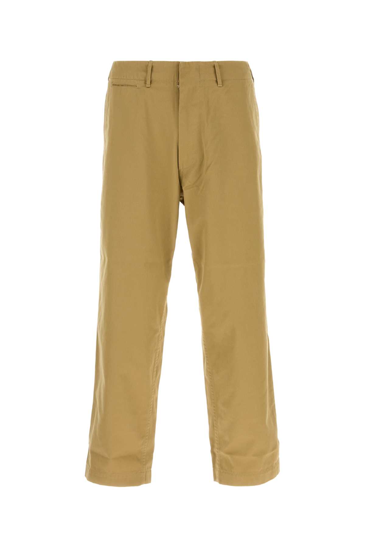 Khaki Cotton Blend Pant