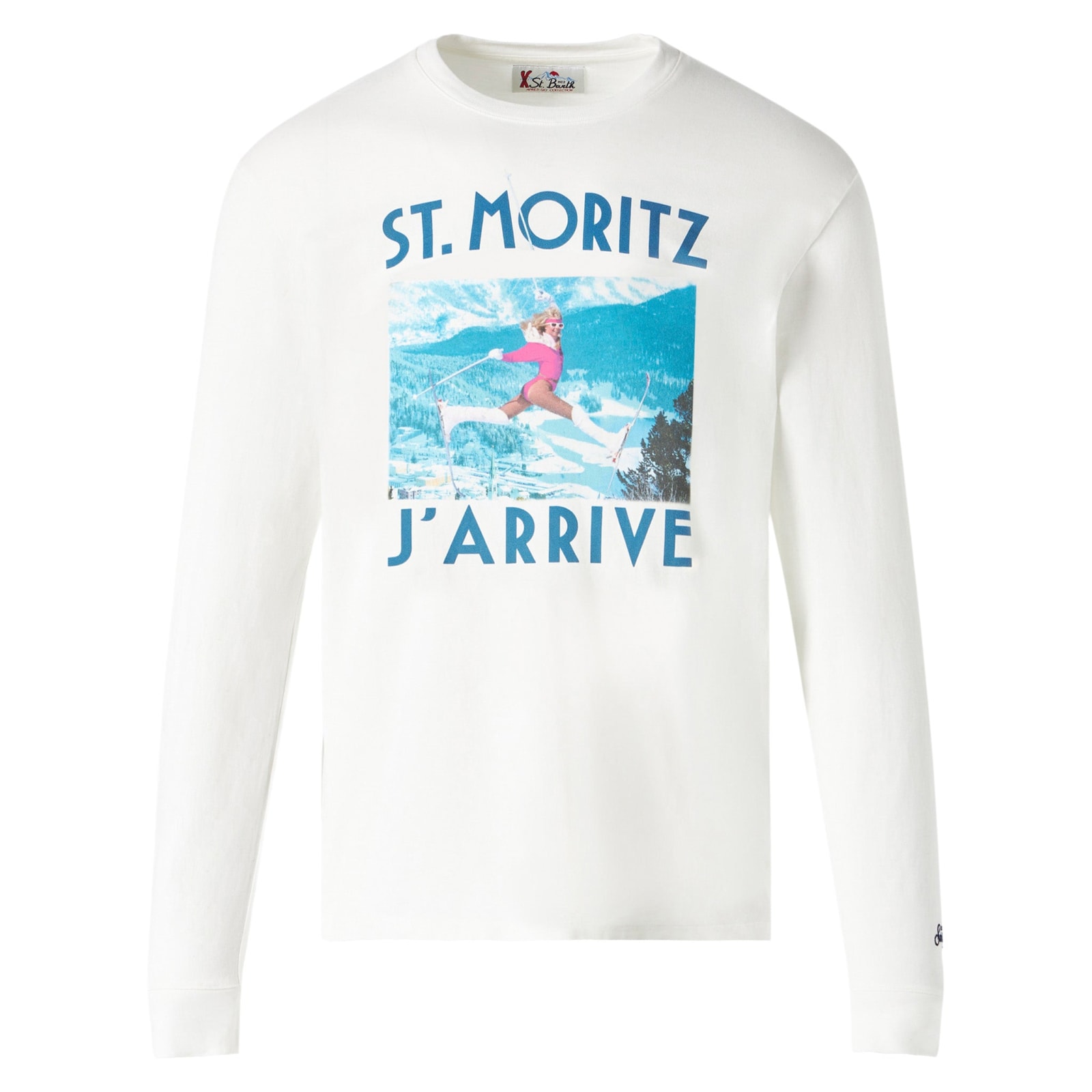 MC2 SAINT BARTH MAN LONG SLEEVES T-SHIRT WITH PRINT