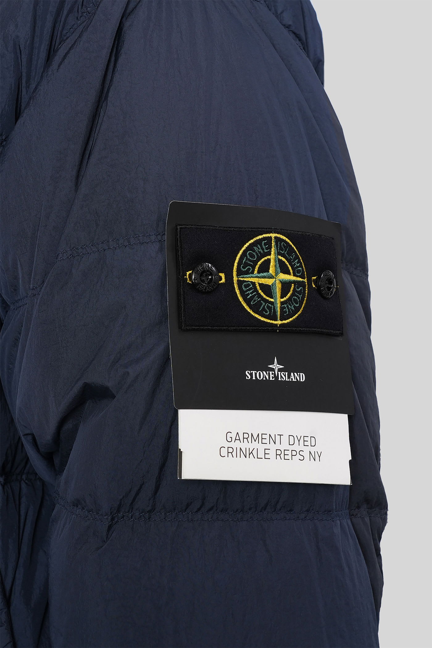 Stone Island Down Jacket In Lightweight Recycled Nylon Reps Jackets Blue In Blue