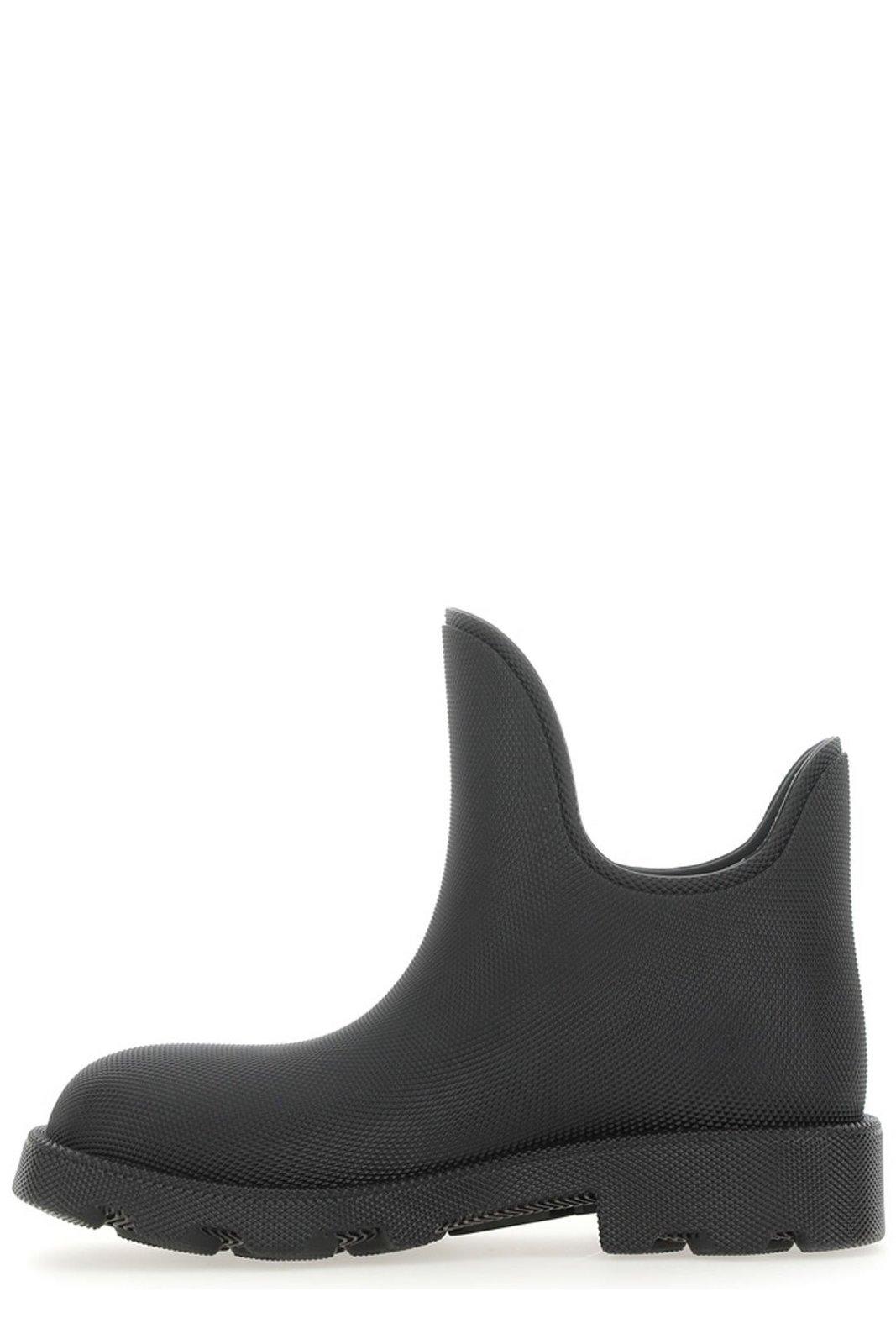 Shop Burberry Marsh Slip-on Ankle Boots In Black