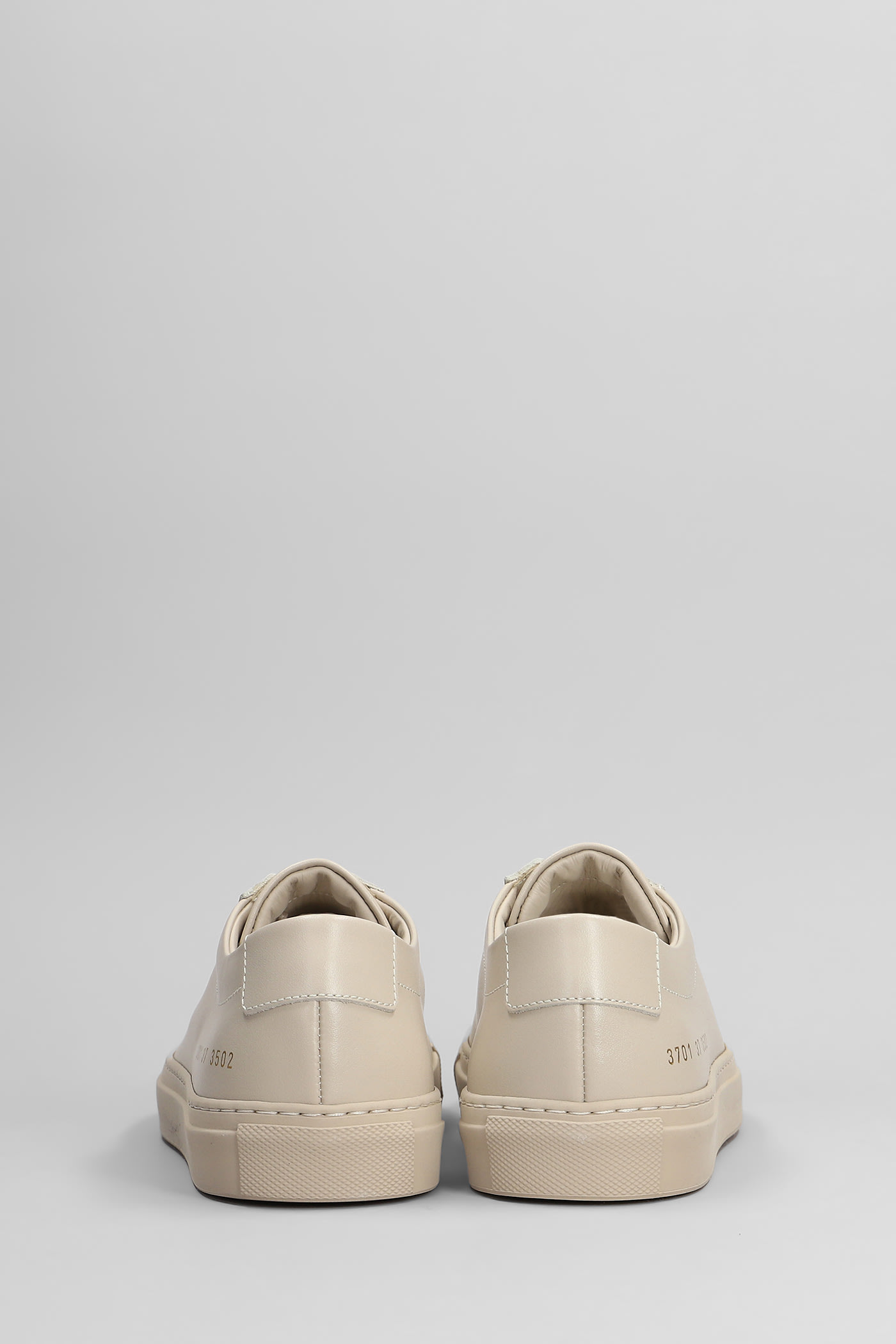 Common Projects Original Achilles Sneakers In Beige Leather