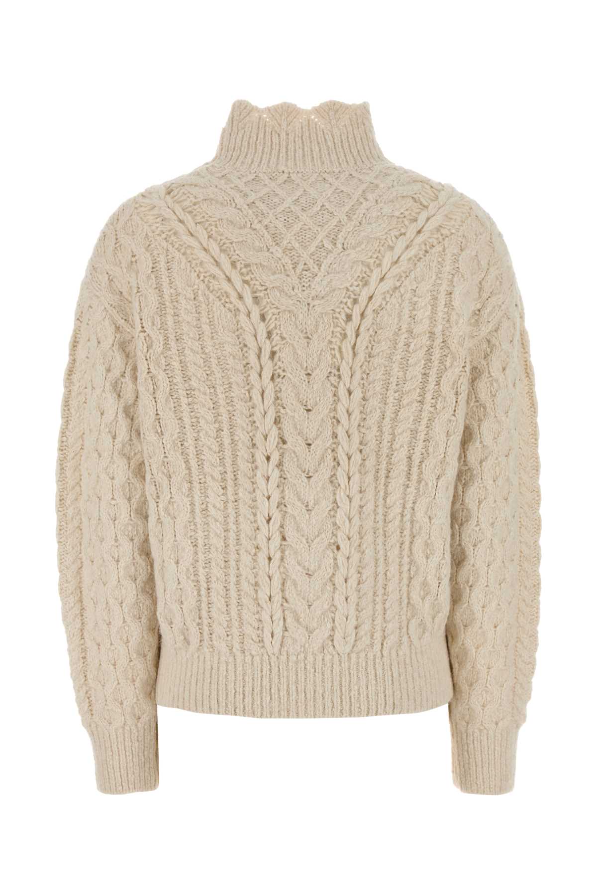 Isabel Marant Étoile Isabel Marant Etoile Ivory Cotton Blend Bolinea Sweater In White