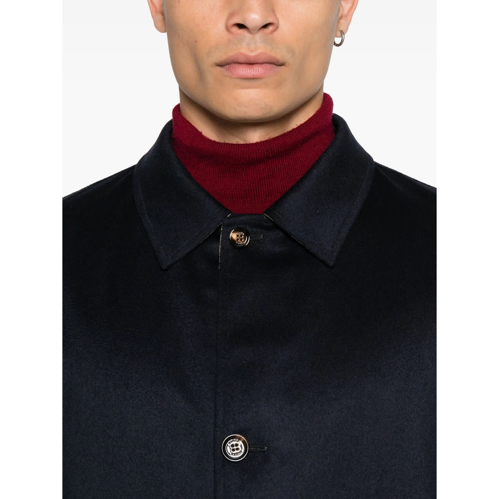 Kired Buttoned Coat In Black