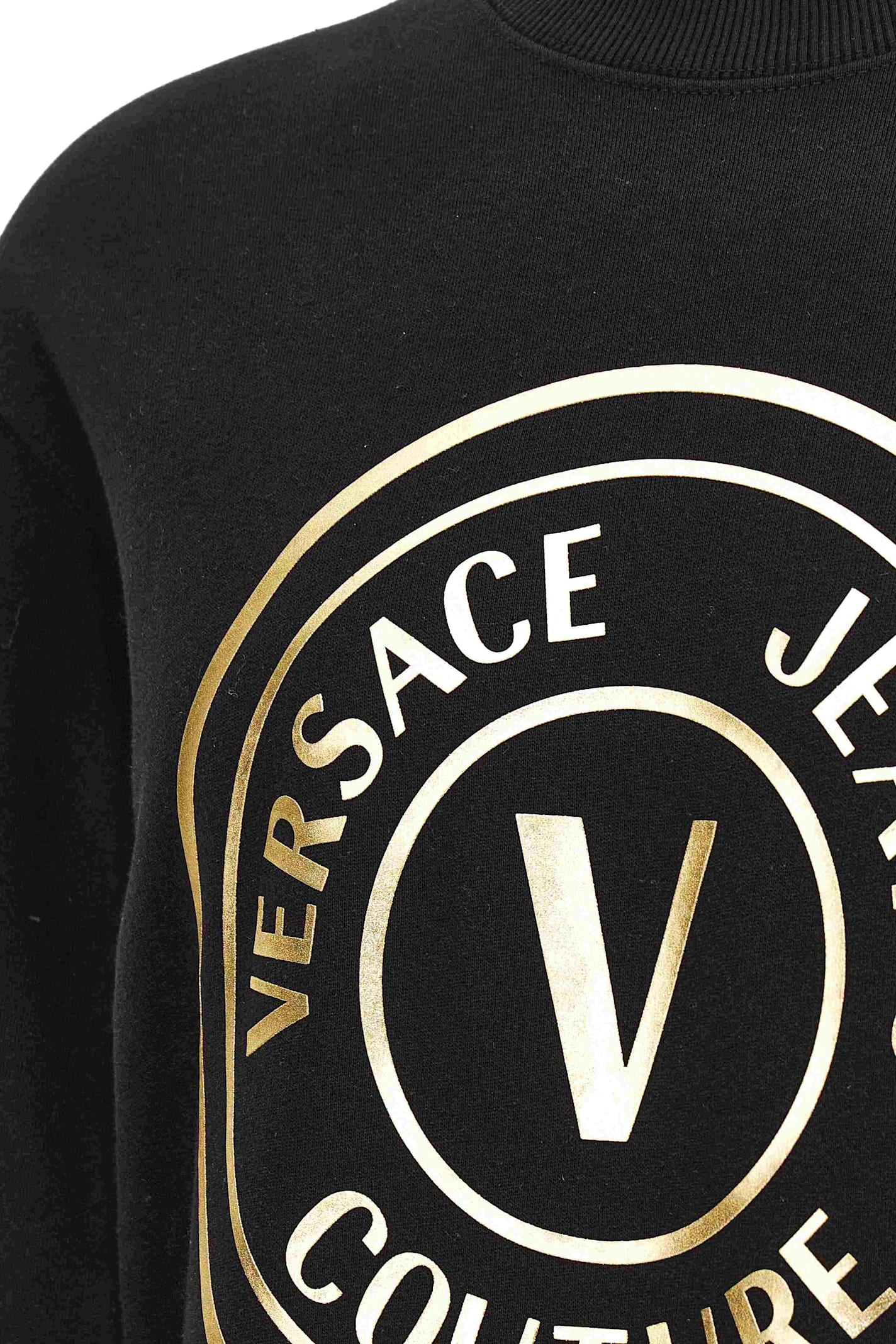 Shop Versace Jeans Couture Hoodie In Black