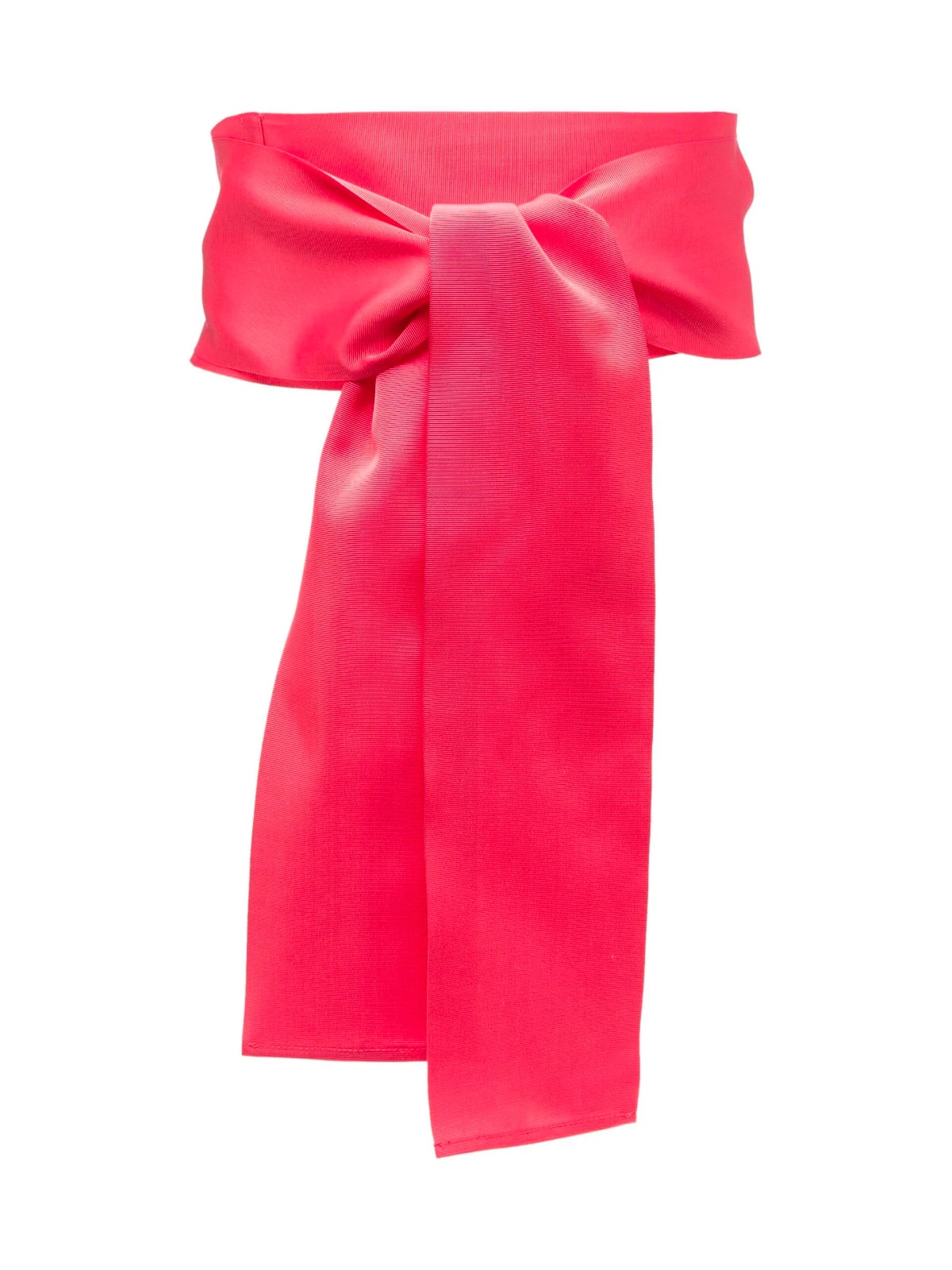 Sara Roka Self-tie Grosgrain Belt In Coral