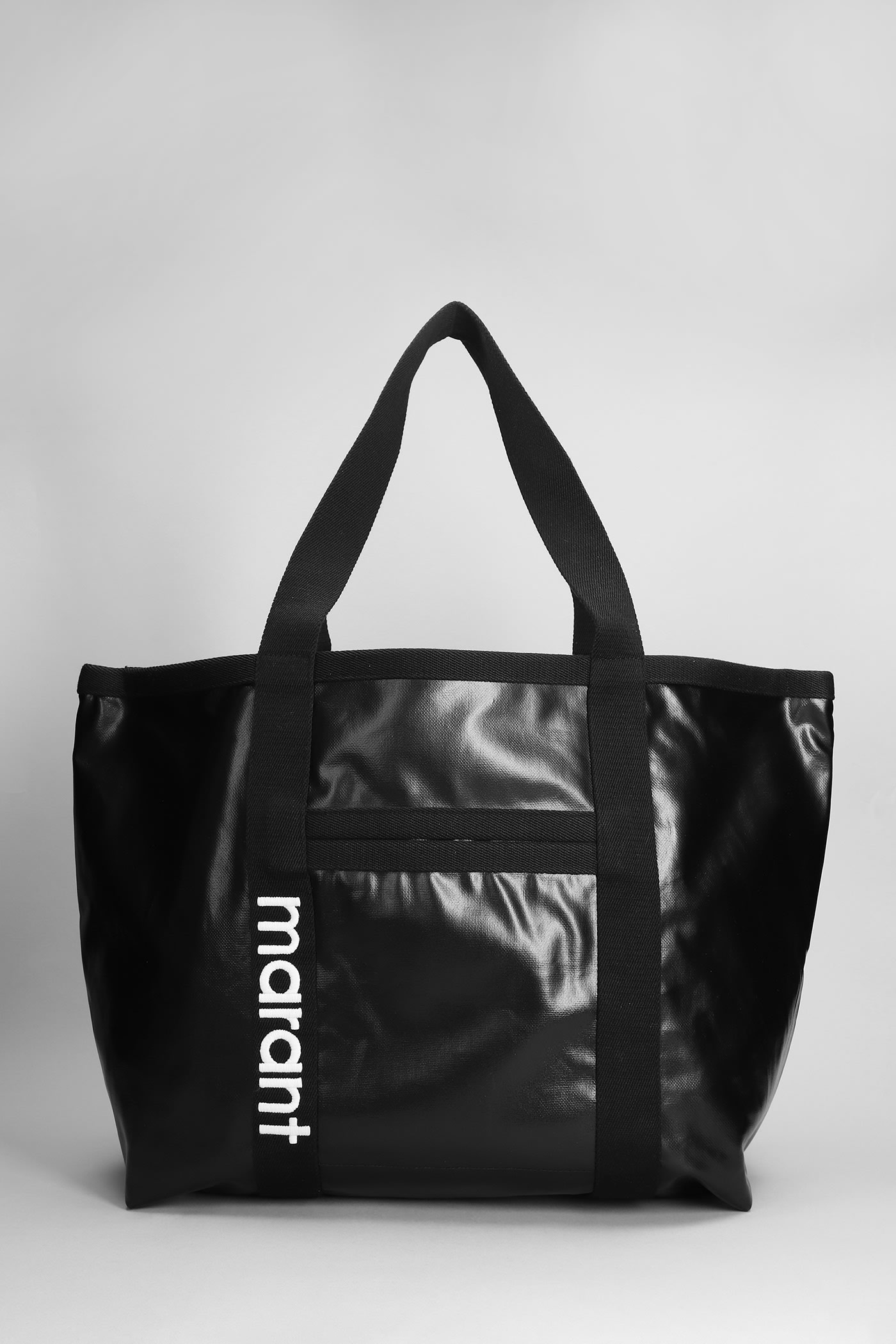 Isabel Marant Darwen Shoulder Bag In Black Cotton