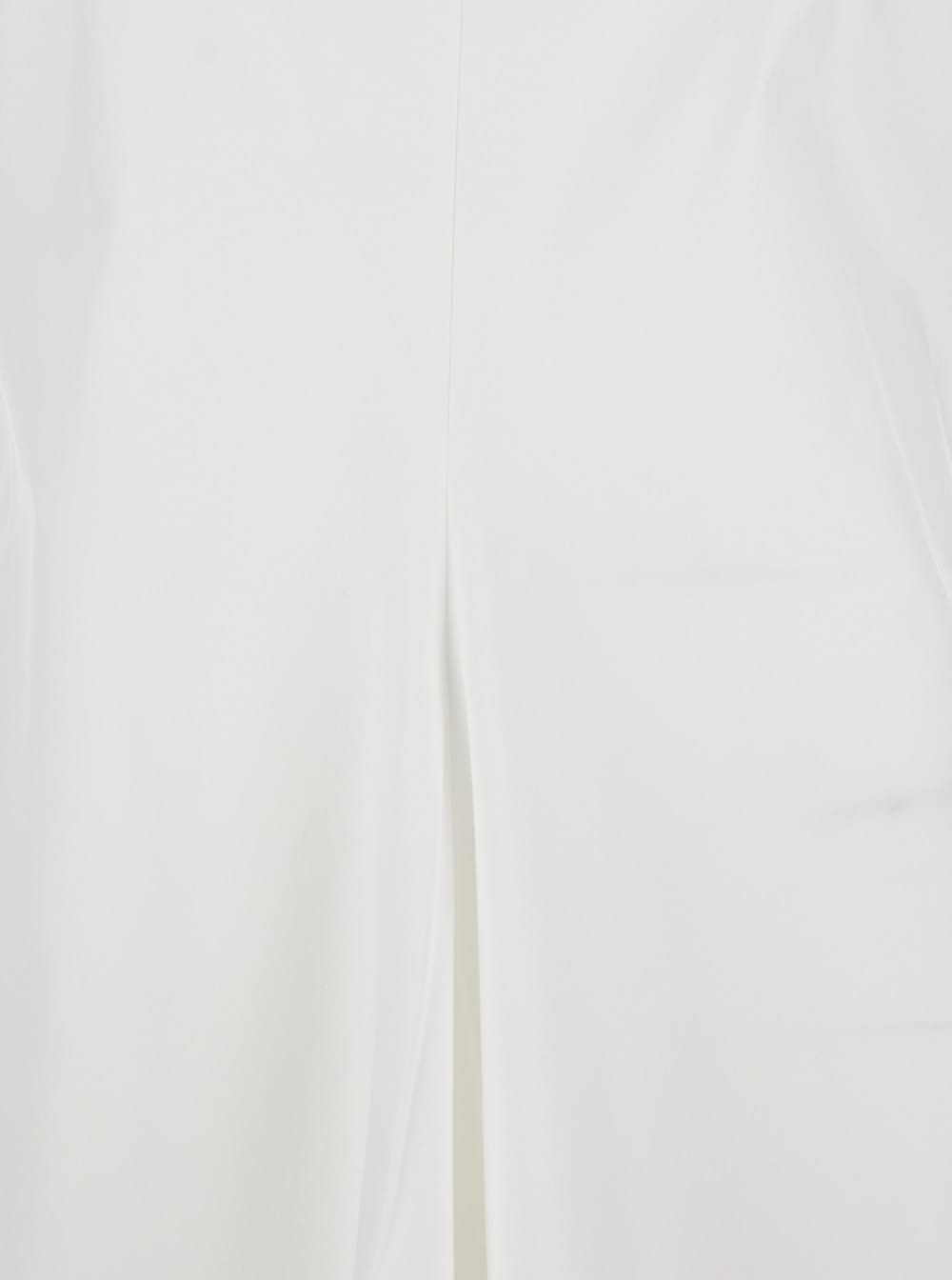 Shop Rohe White Long Dress With V Neckline In Cotton Woman